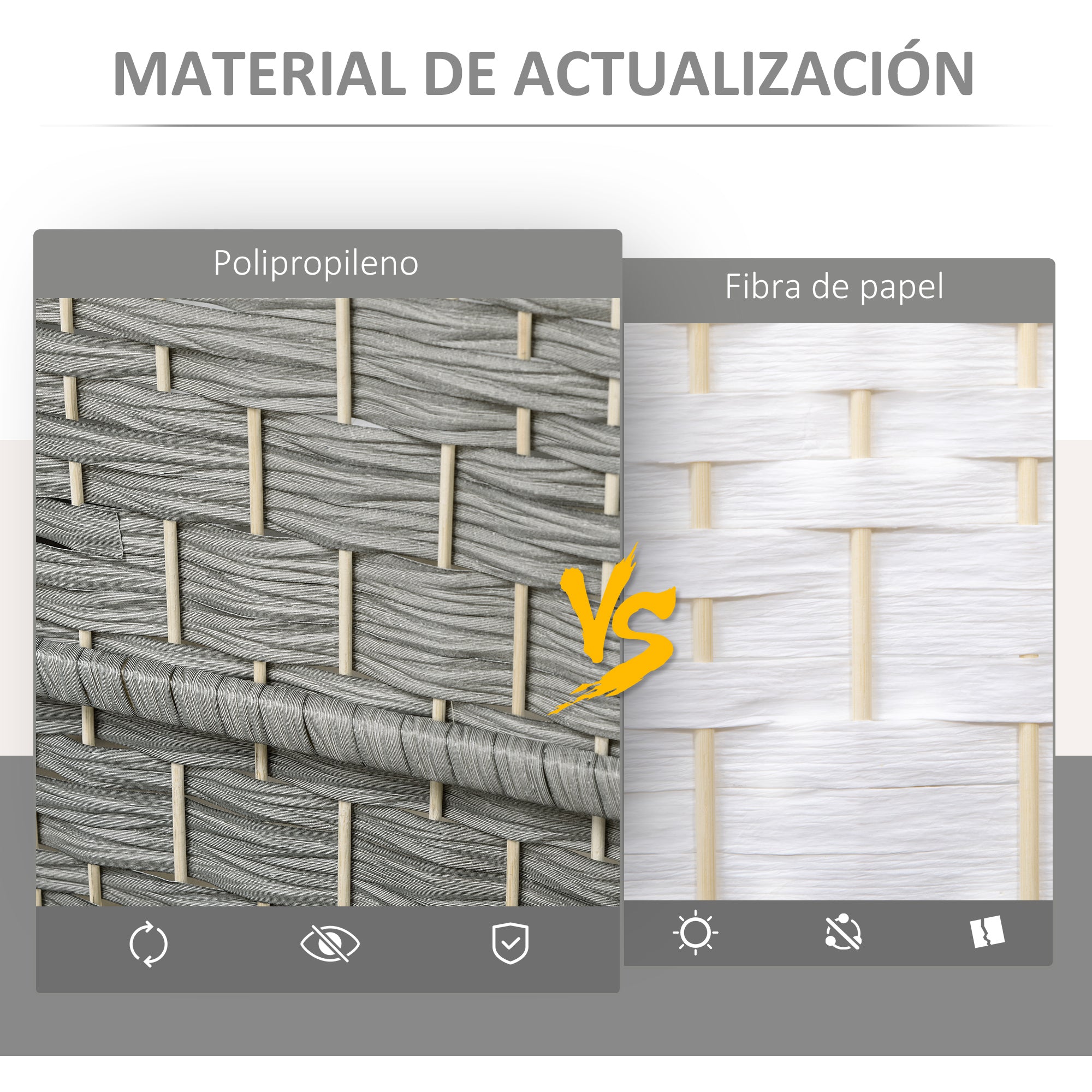 3-Panel Folding Screen 53.1x70.9 inches Room Divider Privacy Screen Polypropylene for Office Bedroom Gray Mix