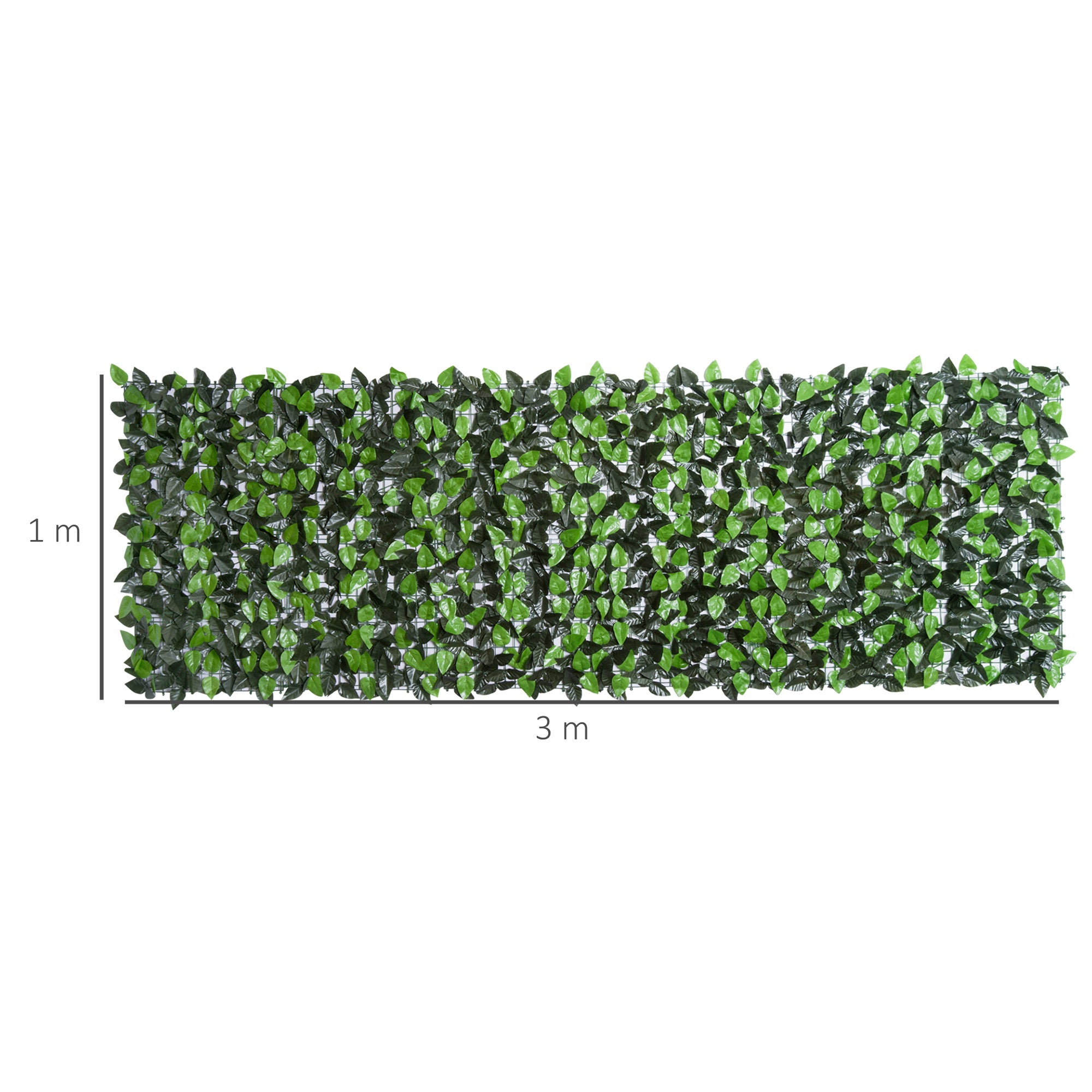 Artificial Hedge Privacy Screen, UV Protected Privacy Screen, Green Balcony Privacy Screen, Fence Privacy Screen with Leaves, Hedge Fence, Wall Artificial 300 x 100 cm for Garden Wedding