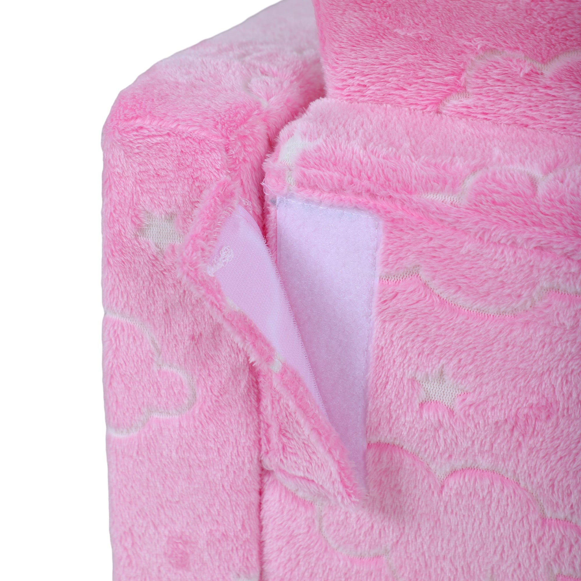 Kids Foldable Reclining Children's Sofa 2-in-1 Luminous Fabric Upholstered Sofa with Washable Cushion and Cover for Bedroom Living Room Pink