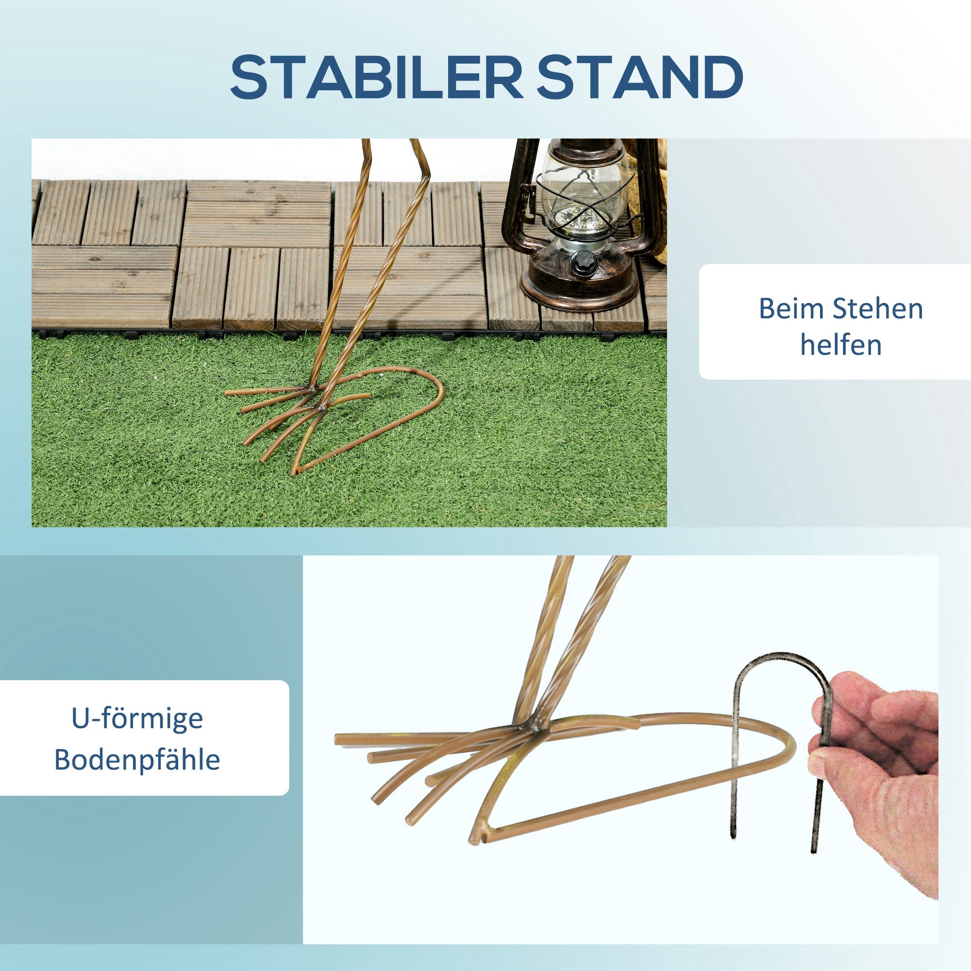 2-Piece Garden Statue Cranes, 72.5/74 cm Garden Figure, Weather-Resistant Outdoor Ornament, Sculpture, Garden Decor for Balcony, Terrace