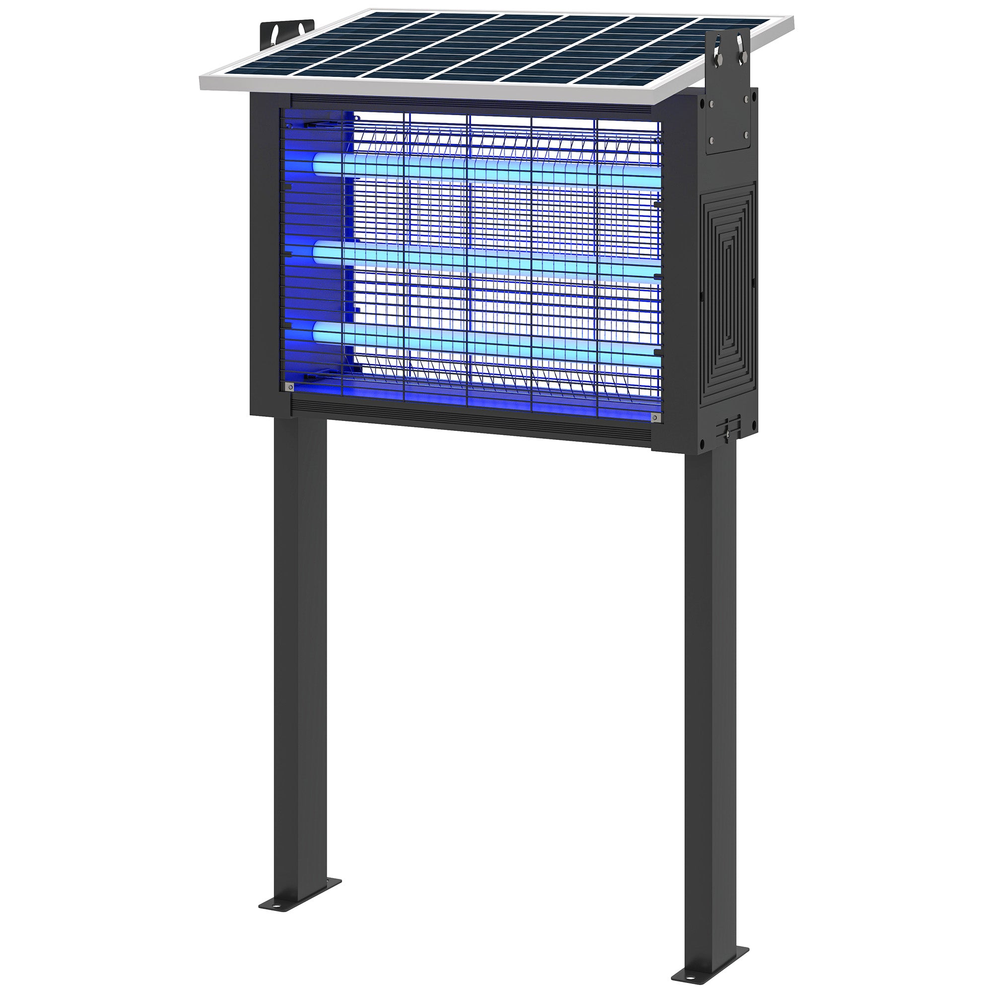 Electric Mosquito Lamp with LED Lights Electric Mosquito Killer 25W for Outdoor Effect 200 m² with Adjustable Panel Support UV Insect Repellent Lamp Flies Moths