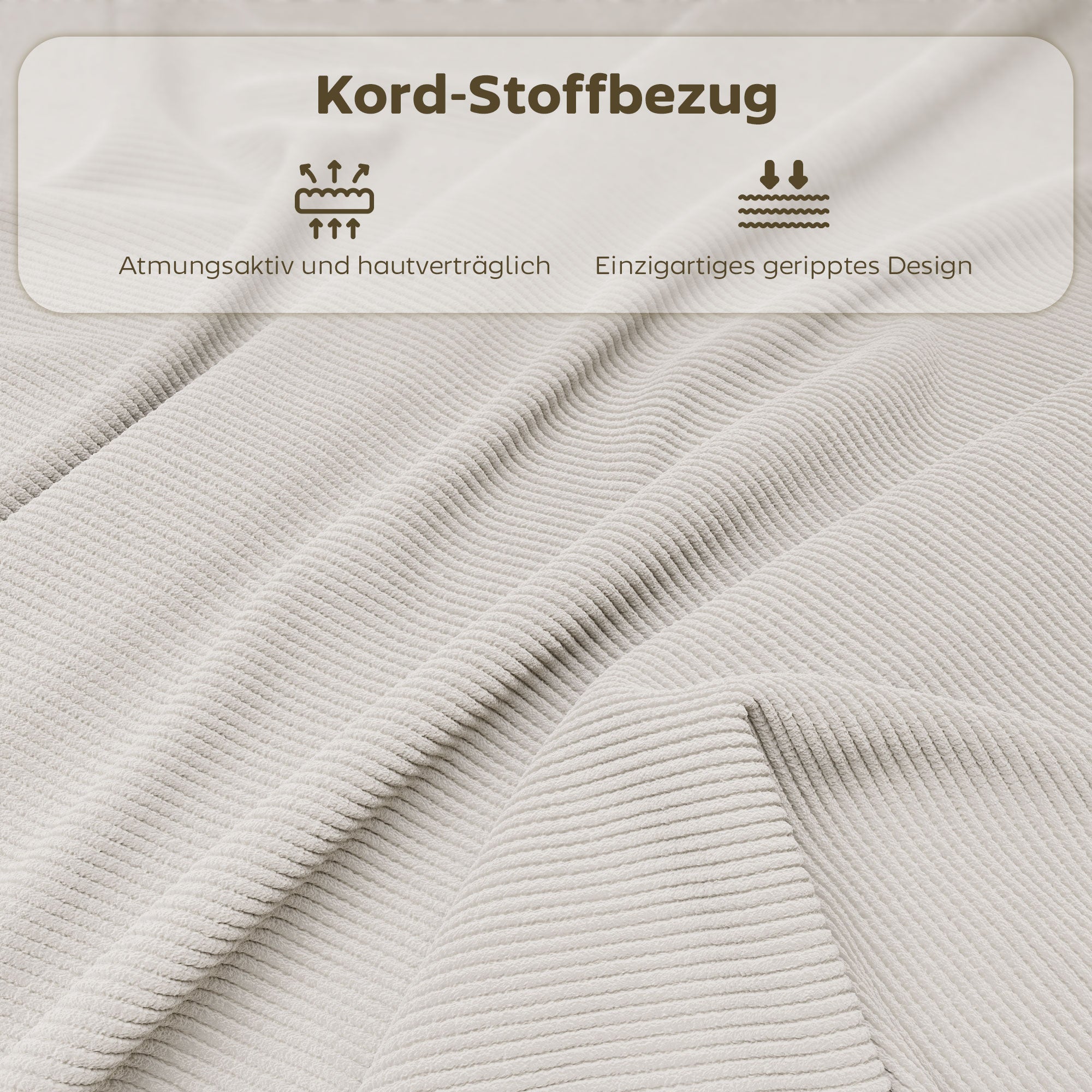 Folding Chair 4-Piece Set, Padded Back Camping Chair with Steel Frame, Kitchen Chair with Padding up to 120 kg Capacity for Guests, Office, Camping, Cream White