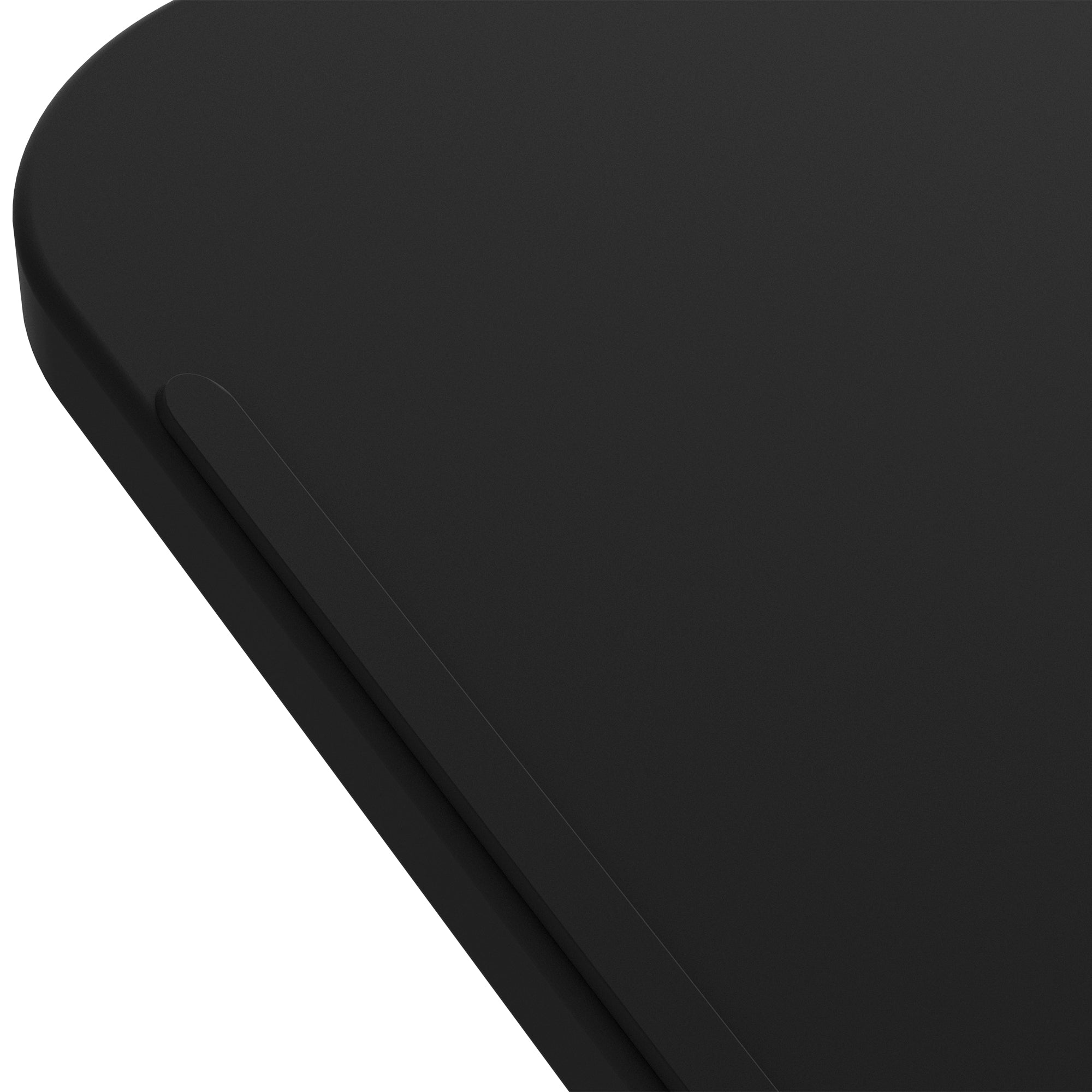 Side Table with Wheels Sofa Table with Adjustable Height and Metal Frame 44.5"x15.75"x30-39.4" Black and Silver