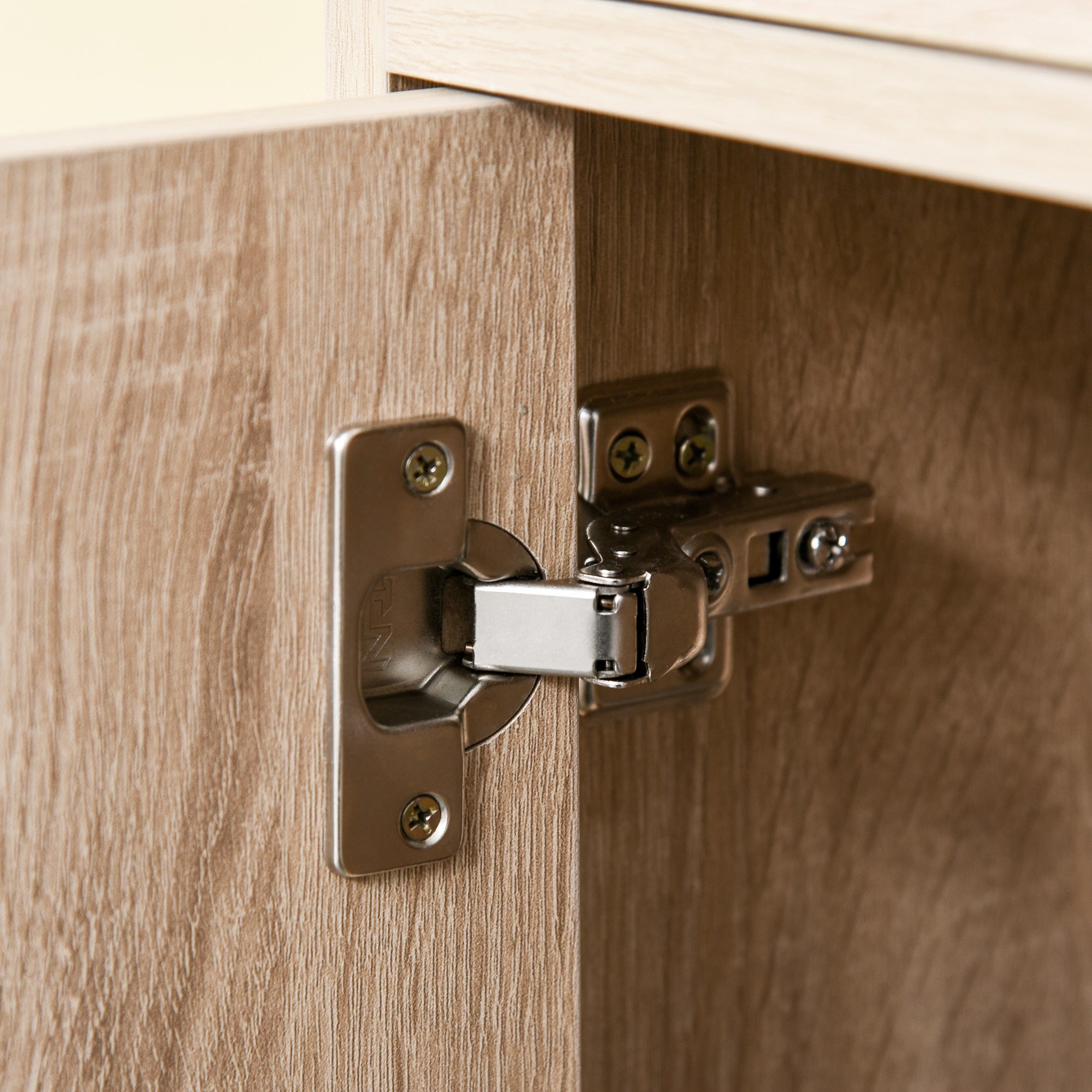 Kitchen Trolley for Microwave Storage Cabinet with 4 Wheels and Brakes Drawer Open Shelves Compartment with Door 60x40x108 cm Oak