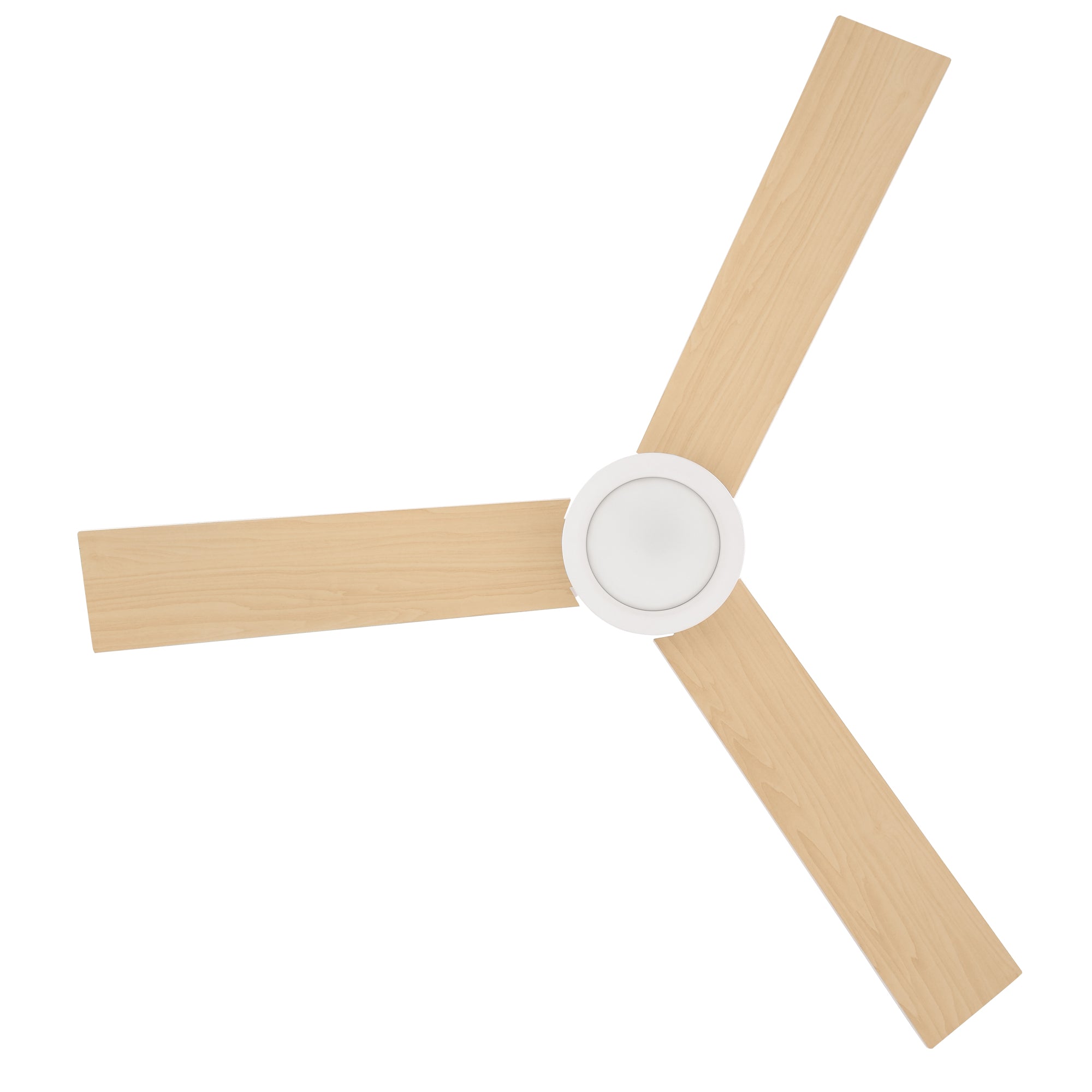 Ceiling Fan with Lighting, Remote Control, 48W Ceiling Light with Fan, 112 cm Quiet Dimmable Ceiling Lamp with Timer, 3 Speeds, for Living, Bedroom, and Dining Room, White
