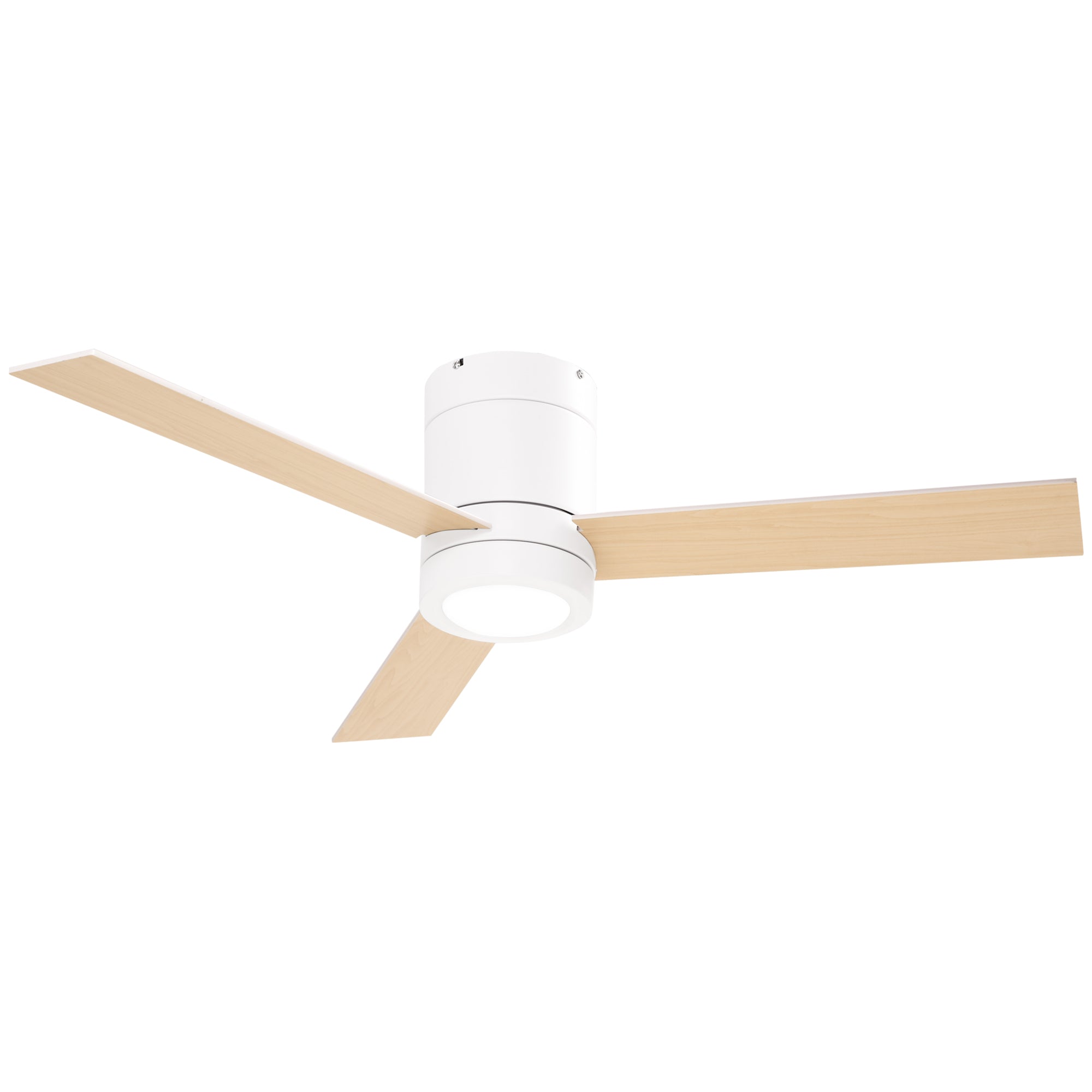 Ceiling Fan with Lighting, Remote Control, 48W Ceiling Light with Fan, 112 cm Quiet Dimmable Ceiling Lamp with Timer, 3 Speeds, for Living, Bedroom, and Dining Room, White
