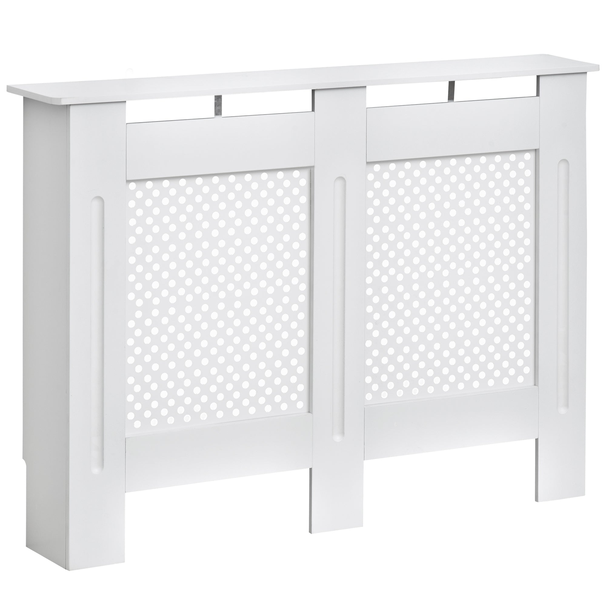 Radiator Cover Radiator Cabinet Wall Shelf for Radiator Modern Design MDF 111.5x19x82 cm