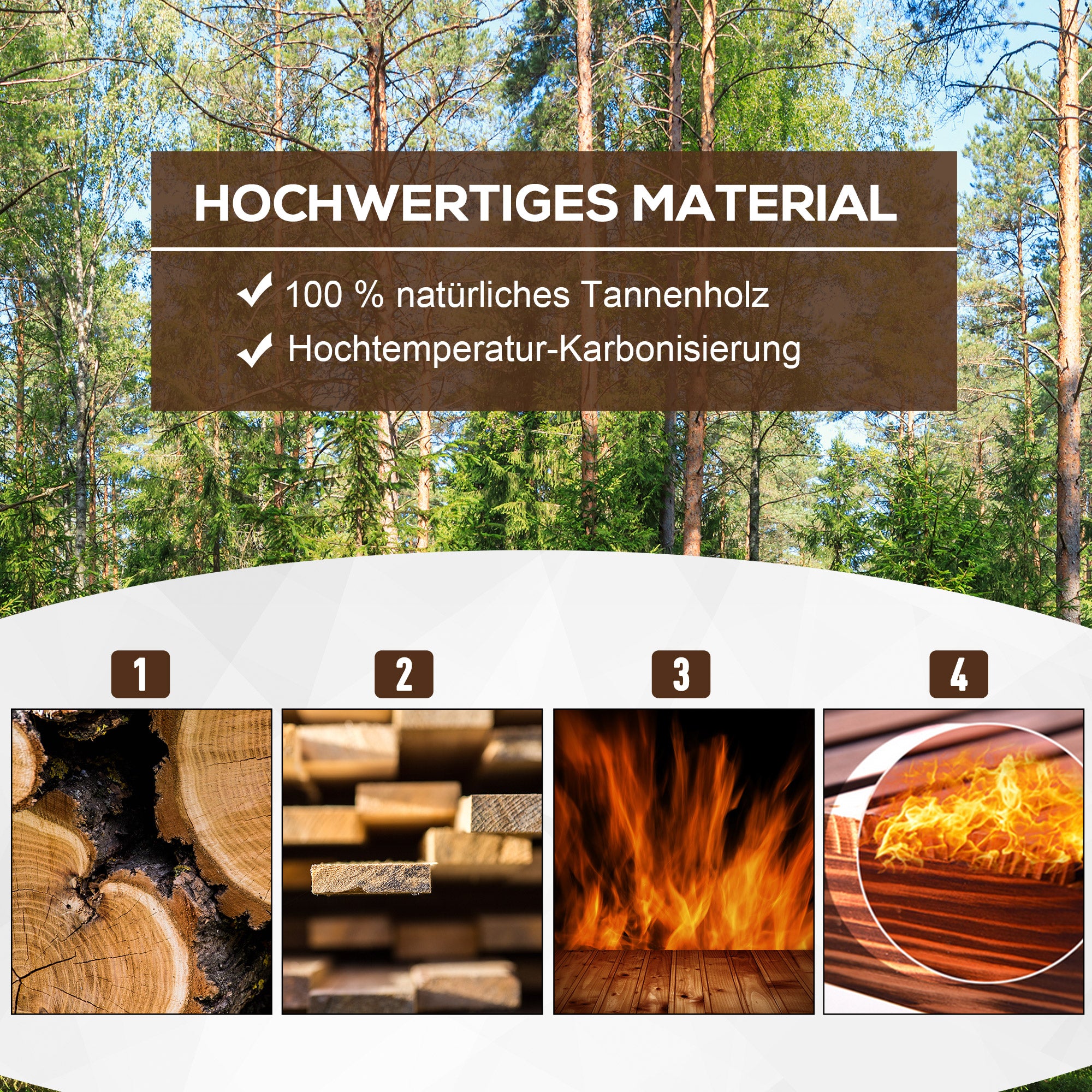 Raised Bed Planting Box Herb Bed Plant Bed Vegetable Flower Bed Flower Box, Pine Wood 78x35x30 cm