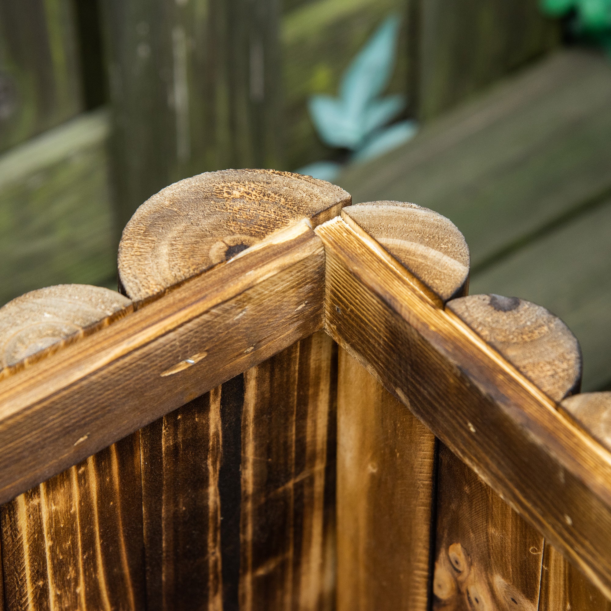 Raised Bed Planting Box Herb Bed Plant Bed Vegetable Flower Bed Flower Box, Pine Wood 78x35x30 cm