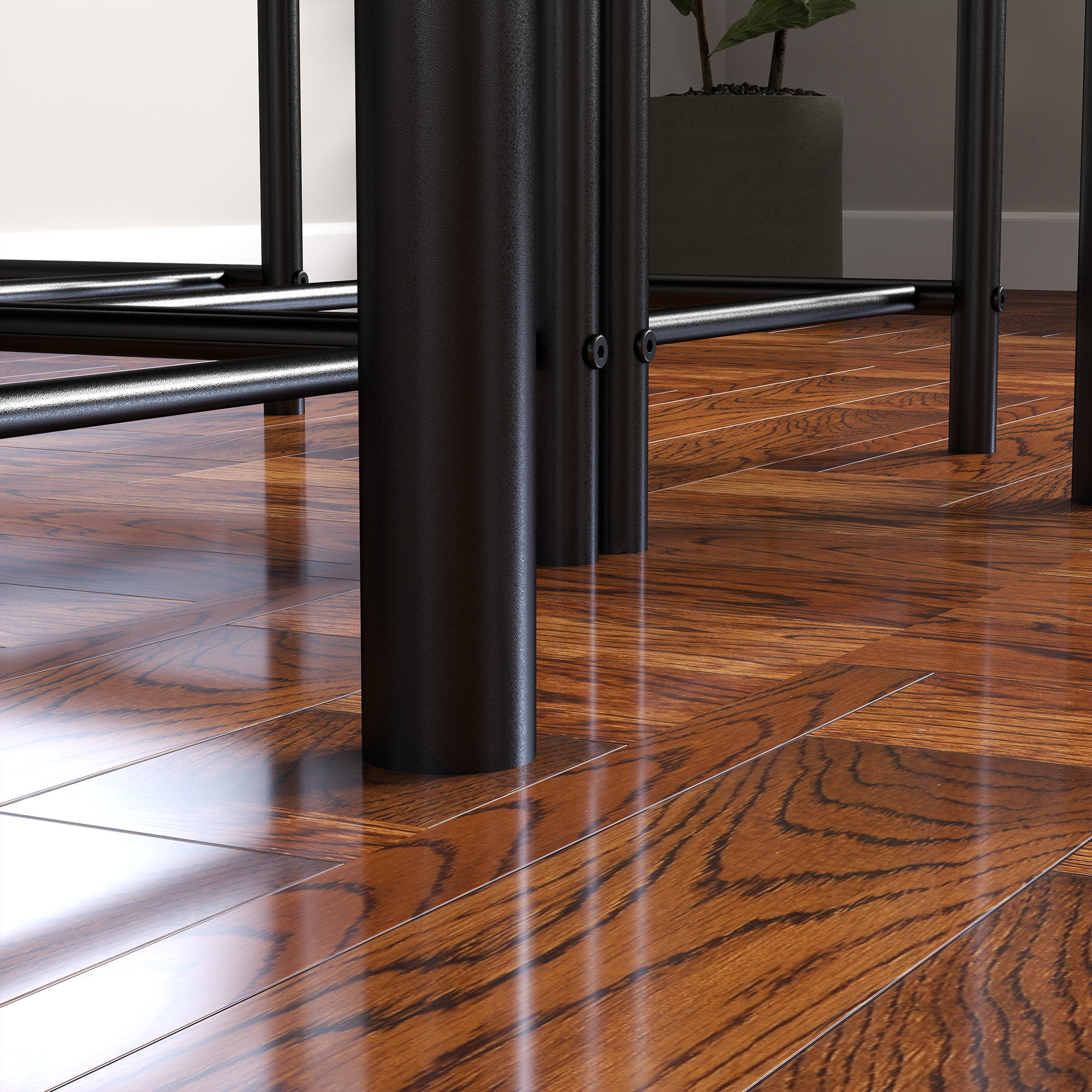 4-piece Dining Set, Dining Table with 2 Chairs, Bench, Space-Saving Dining Room Set, Dining Table Set for Small Spaces, Kitchen, Dining Room, Brown