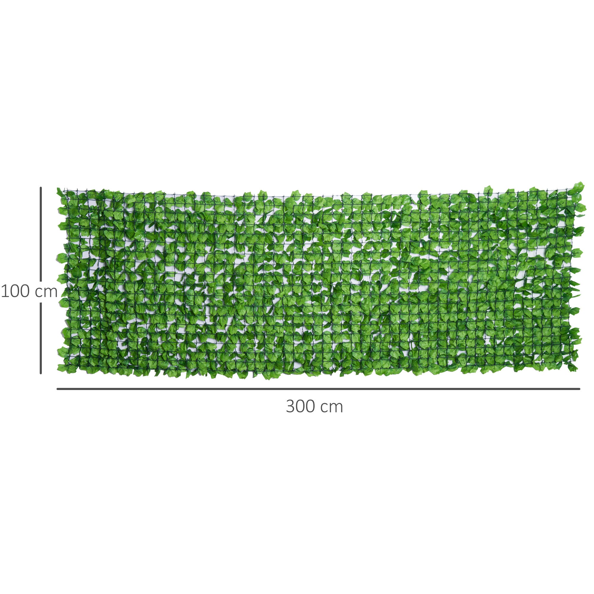 Artificial Hedge Privacy Screen, UV Protected Privacy Screen, Green Balcony Privacy Screen, Fence Privacy Screen with Leaves, Hedge Fence, Wall Artificial 300 x 100 cm for Garden Wedding