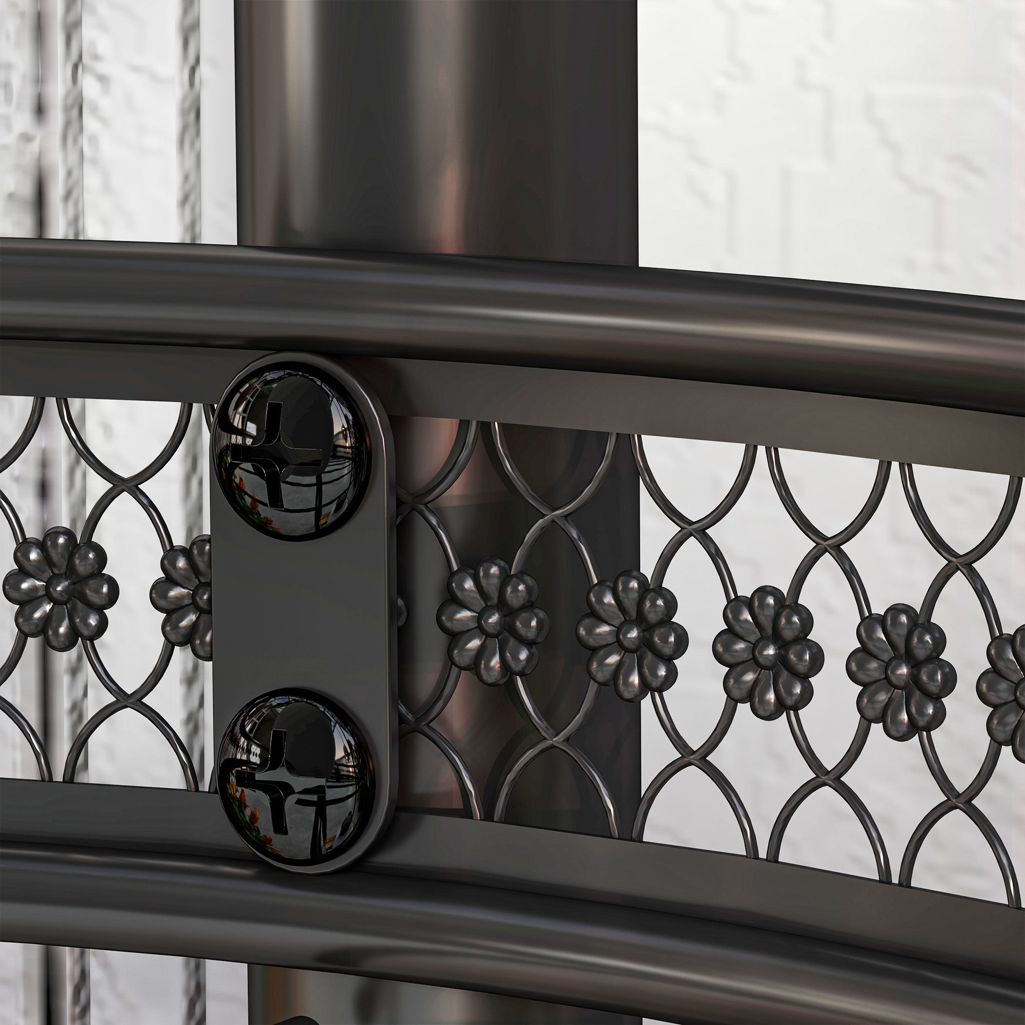 4-Tier Plant Stand Corner Plant Shelf Steel Plant Stand for Pots Indoor and Outdoor 25x25x80 cm Black