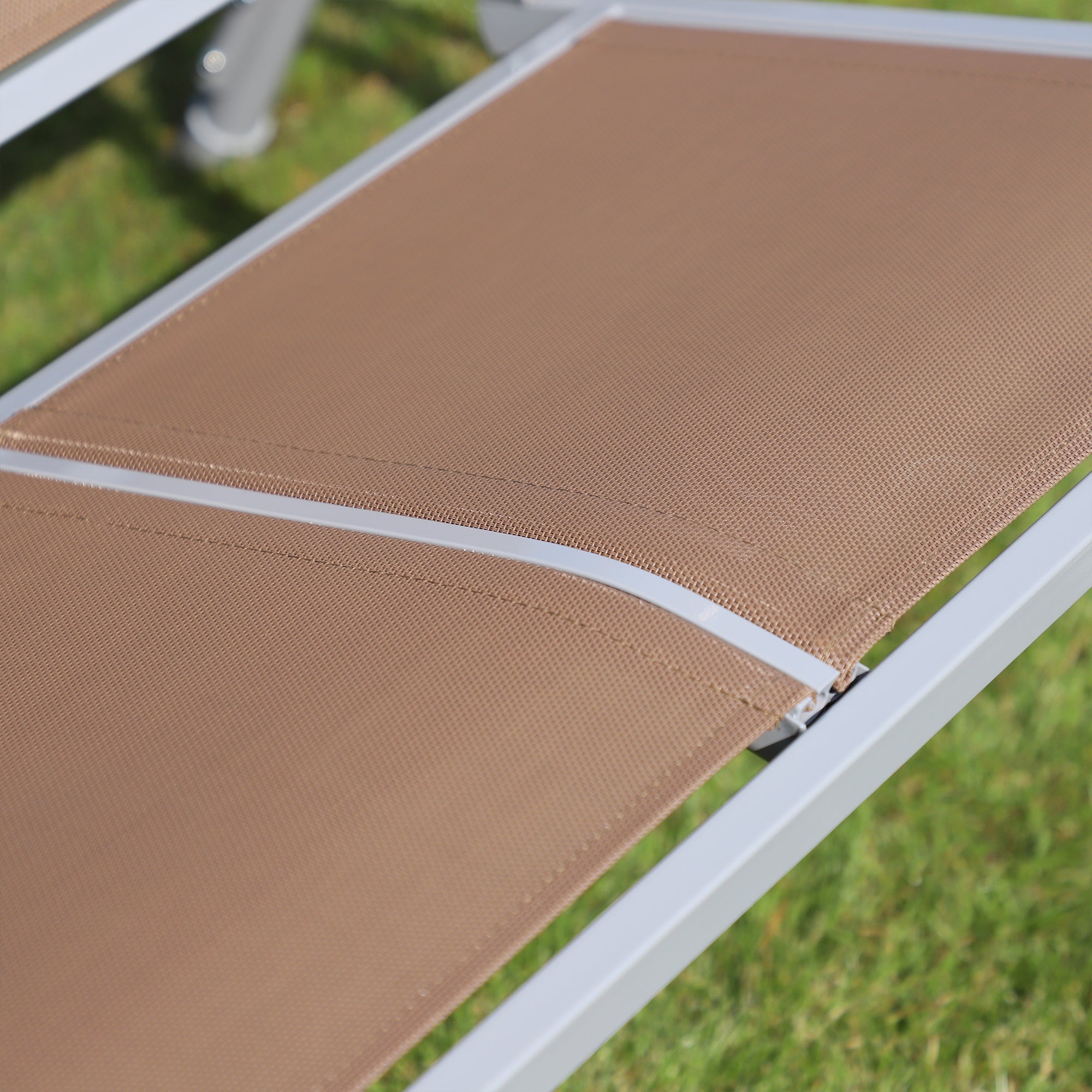 Garden Swing 3-Seater Outdoor Swing with Adjustable Canopy Breathable Backrest and Metal Frame for Terrace Balcony Load 529 lbs 67.3x42.5x60.6 inches Brown