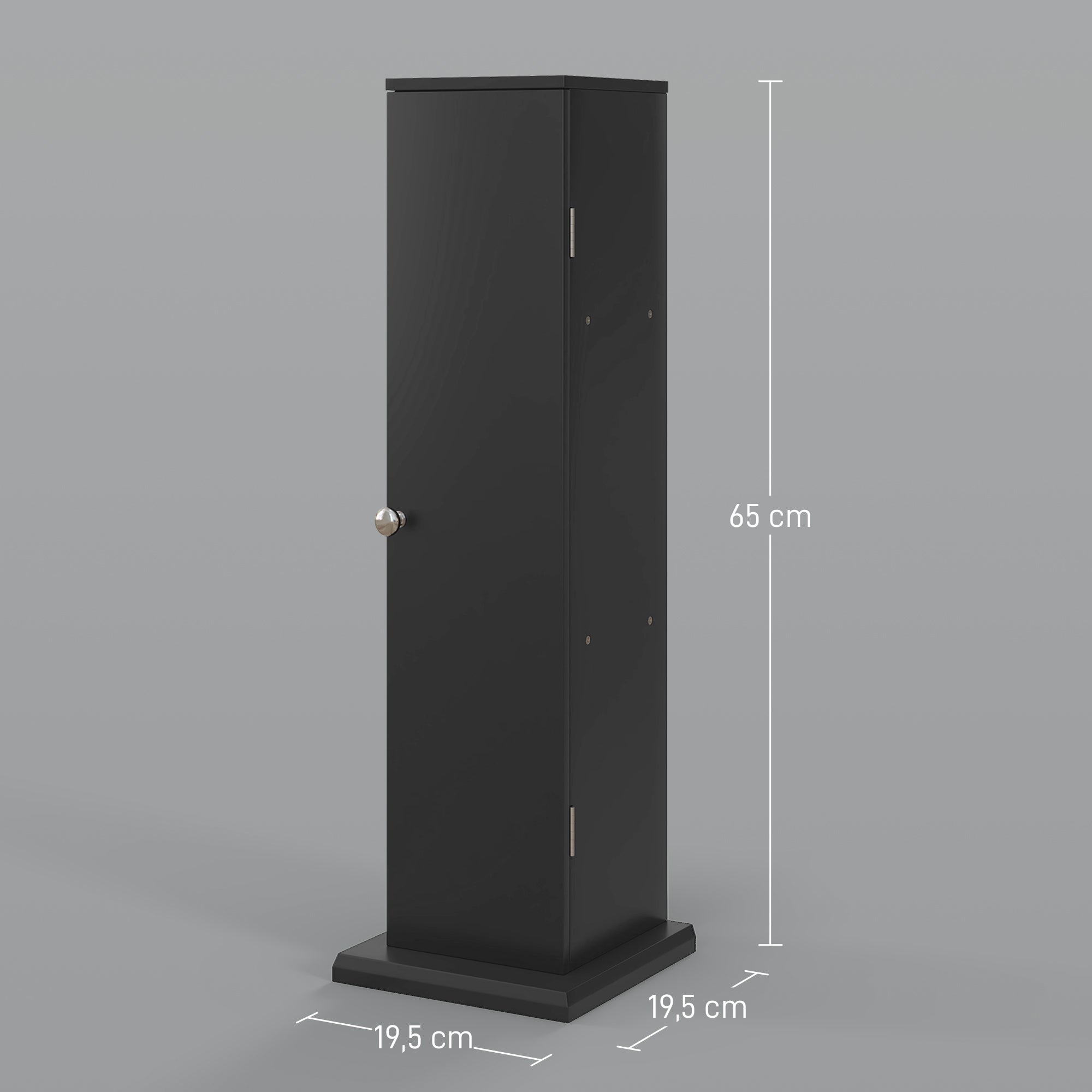 Bathroom Cabinet Toilet Paper Holder 3 Levels + Paper Outlet, Toilet Paper Stand, Space Saver, for Small Spaces, Black