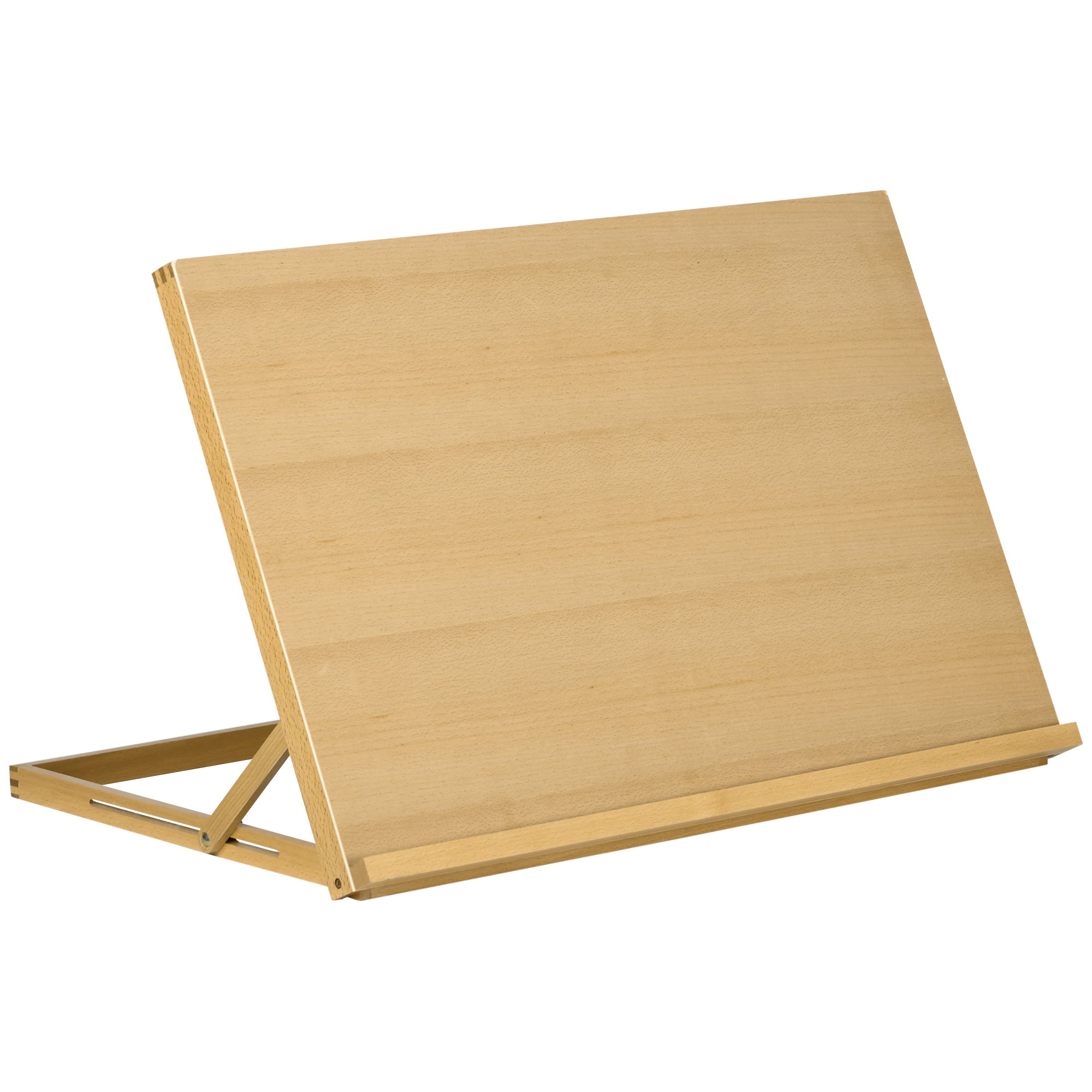 Folding Tabletop Easel 29.8 x 20.1 in Adjustable Beech Wood Sketch & Display Stand