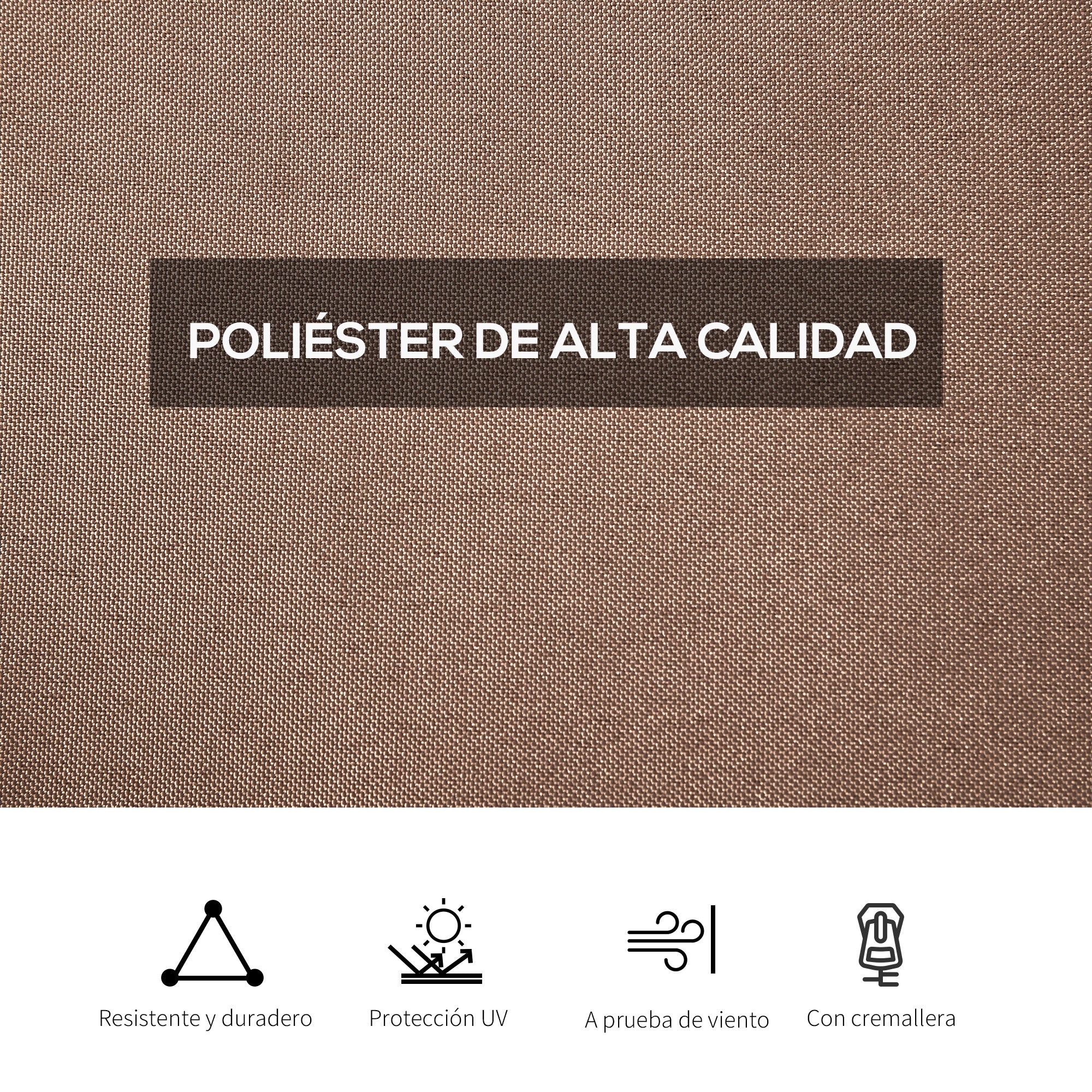 4 Side Walls for Gazebo 3x2 m Gazebo Sides with Hooks Curtain without Windows Garden Gazebo Side Replacement Outdoor Party Brown