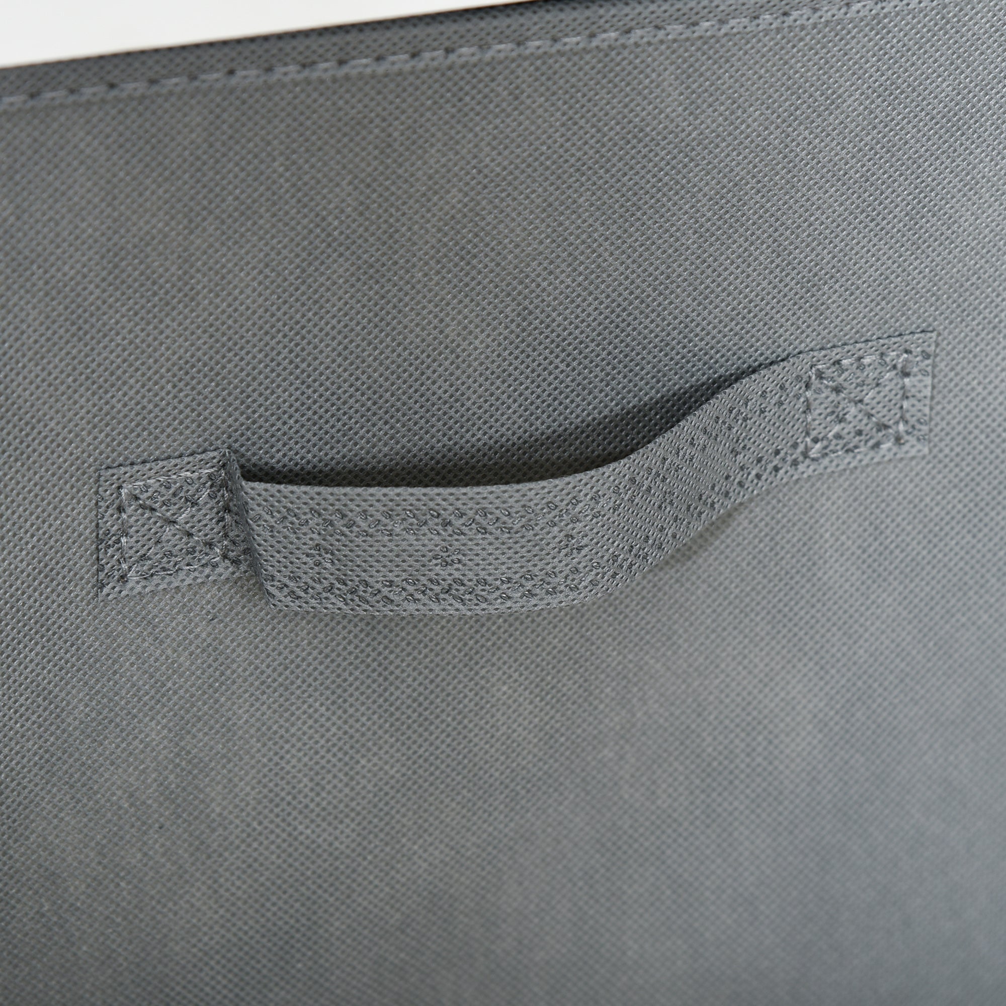 4-Cube Bookshelf Modular Bookcase with 2 Removable Non-Woven Fabric Drawers for Office Study Bedroom 61.5x30x61.5 cm White and Gray