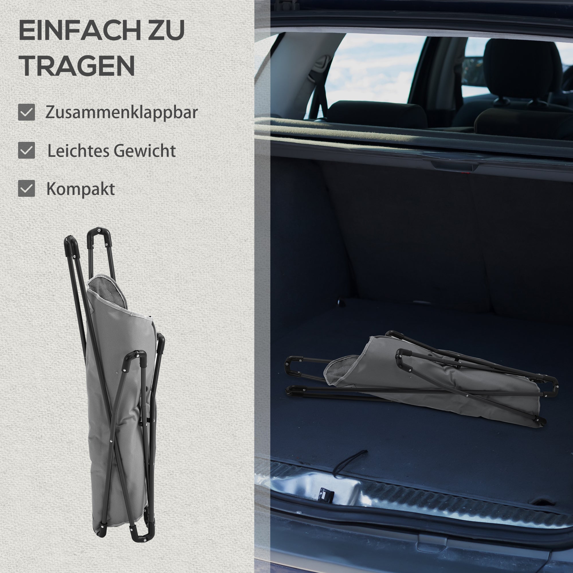 Folding Chair Foldable Camping Chair Padded Outdoor Folding Chair up to 120kg Load-Bearing Robust Fishing Chair Garden Chair for Garden Camping Beach