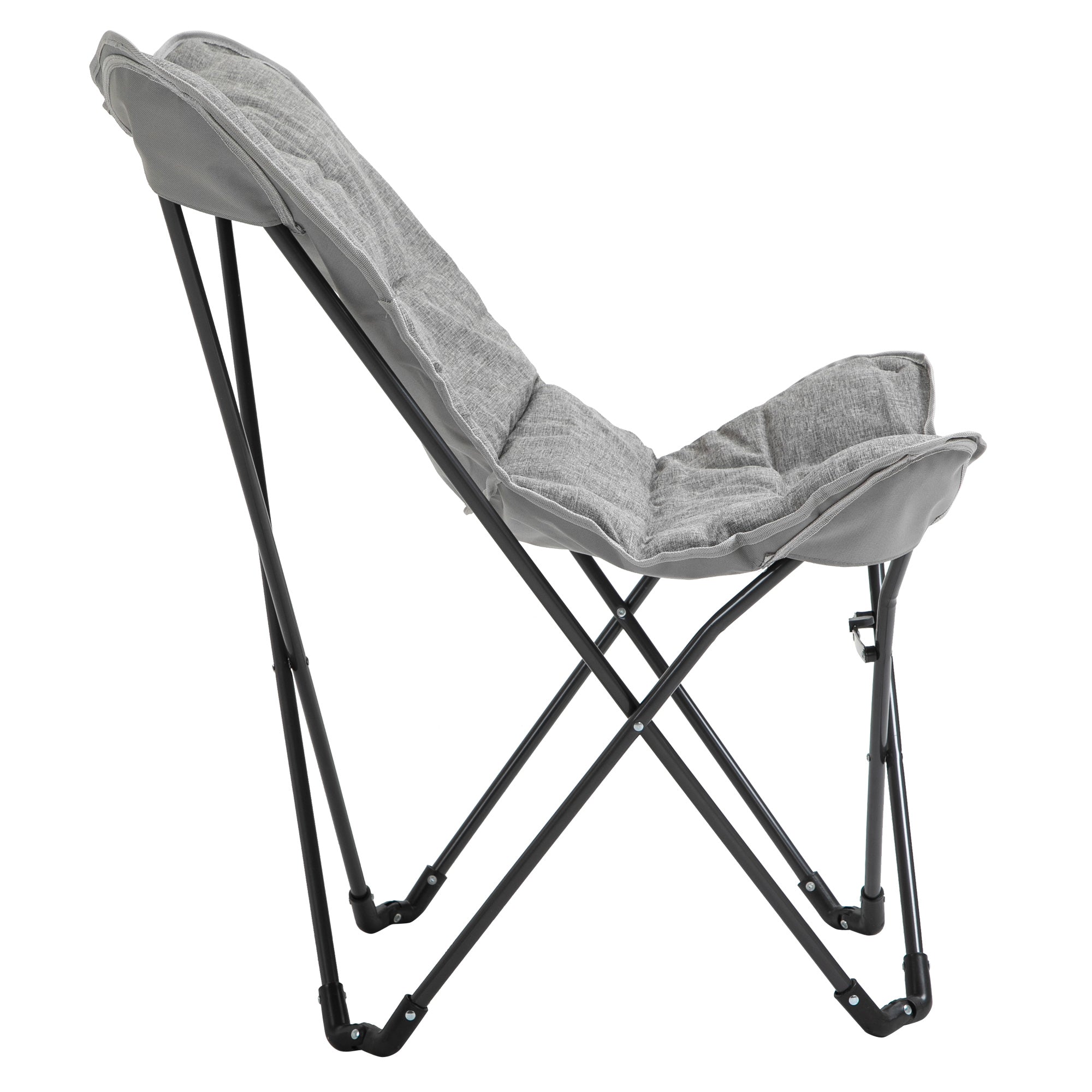 Folding Chair Foldable Camping Chair Padded Outdoor Folding Chair up to 120kg Load-Bearing Robust Fishing Chair Garden Chair for Garden Camping Beach