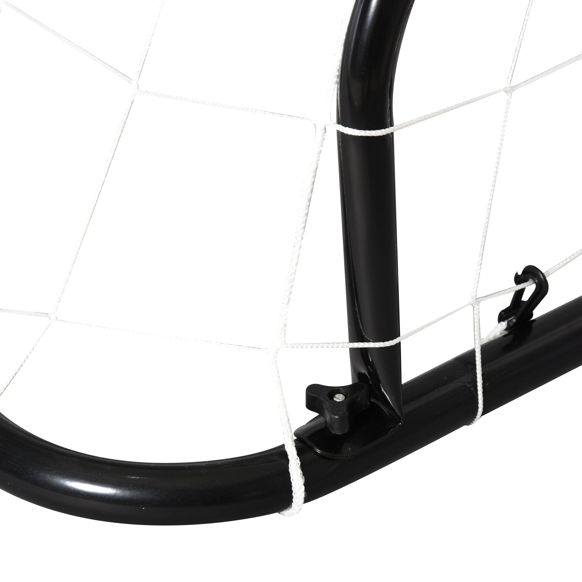 Football Goal - Soccer Goal - Training Goal dimensions 203L x 81W x 120H cm - black epoxy polyester metal frame - included pegs - black
