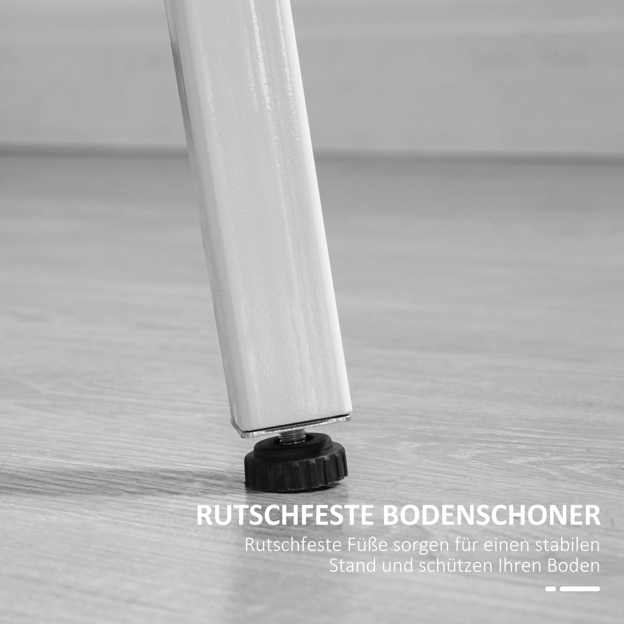 Dining Table Kitchen Table for 4 Persons, Living Room Table in Modern Design for Dining Room, Kitchen, Steel, Natural Wood, 80 x 80 x 76 cm