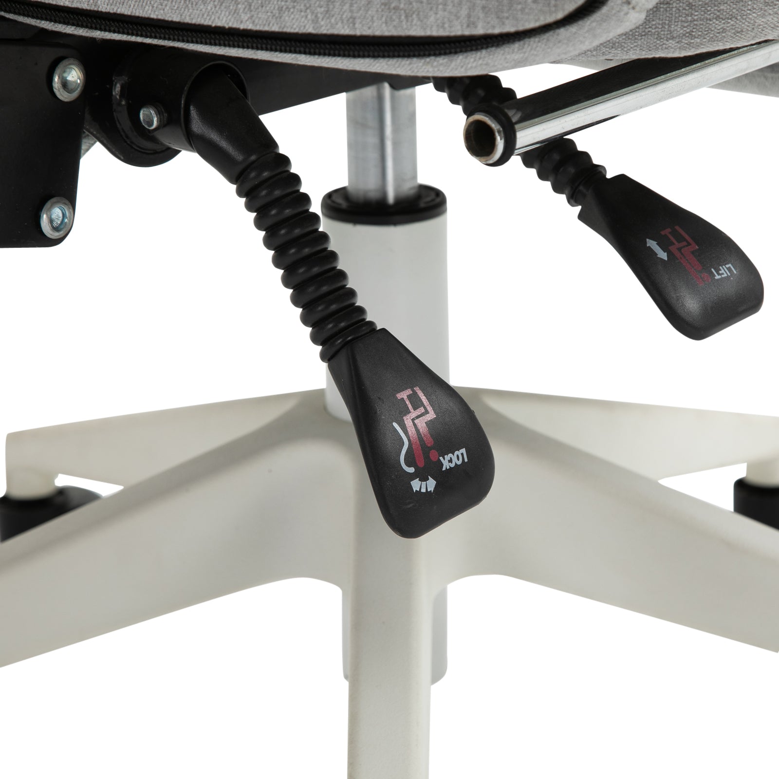 Office Chair, Ergonomic Desk Chair with Headrest, Lumbar Pillow, Height Adjustable Gaming Chair with Footrest, High Backrest, Gray 62 x 68 x 117-127 cm