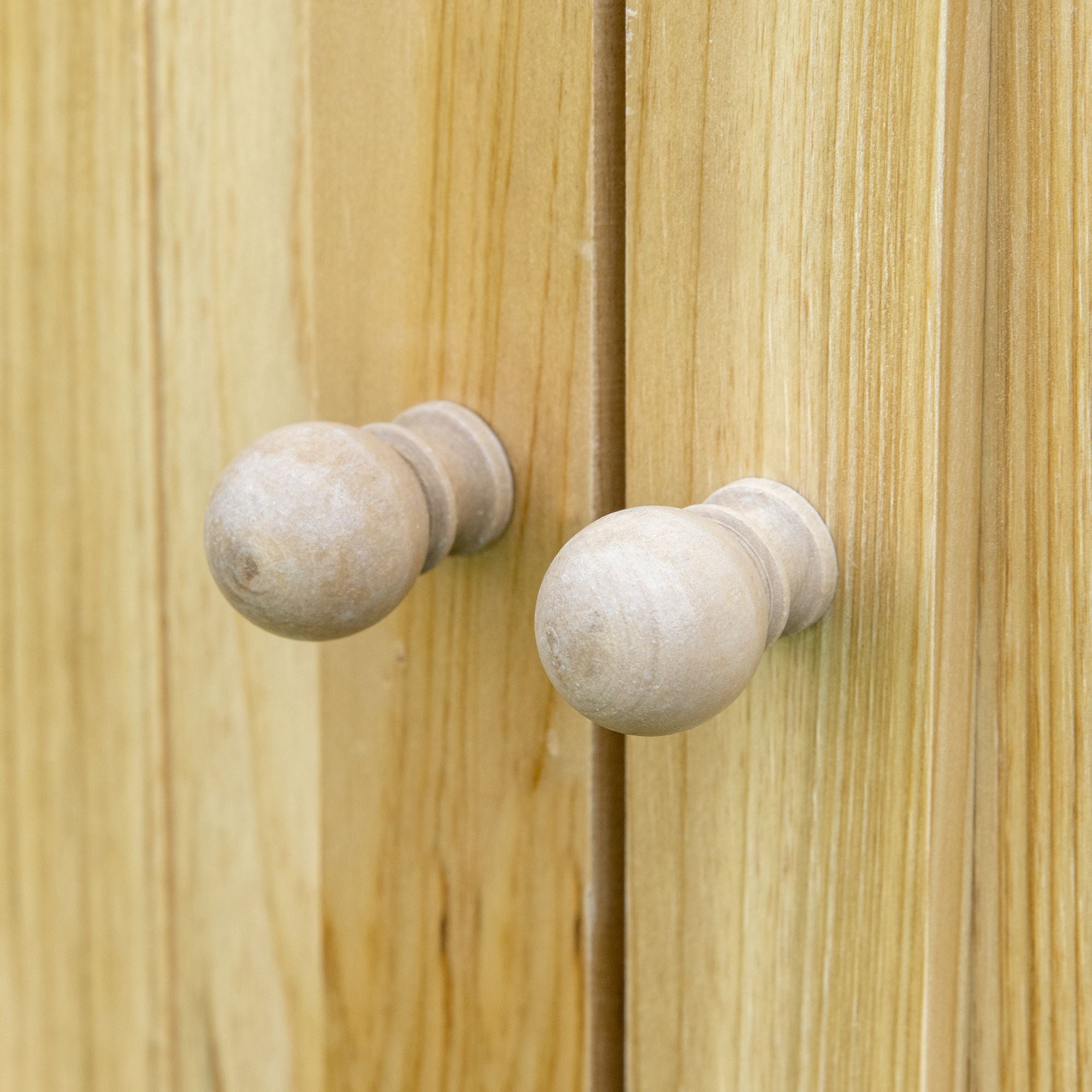 Garden Cabinet, Garden Storage Cabinet, with galvanized metal worktop double door shelf with handle solid wood raised feet 80 x 45 x 92 cm natural wood