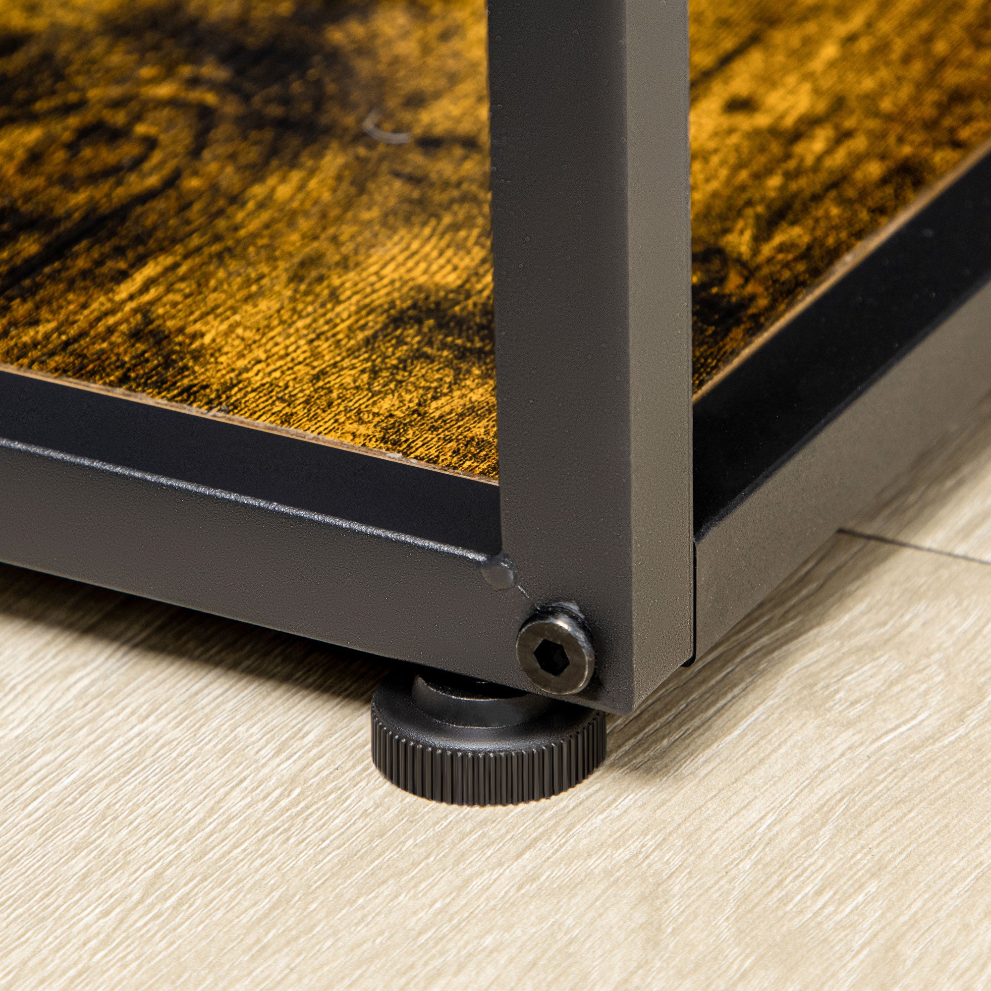 Industrial Style 7-Tier Steel Frame Storage Bookcase for Living Room Bedroom Kitchen - 83 x 34 x 180 cm