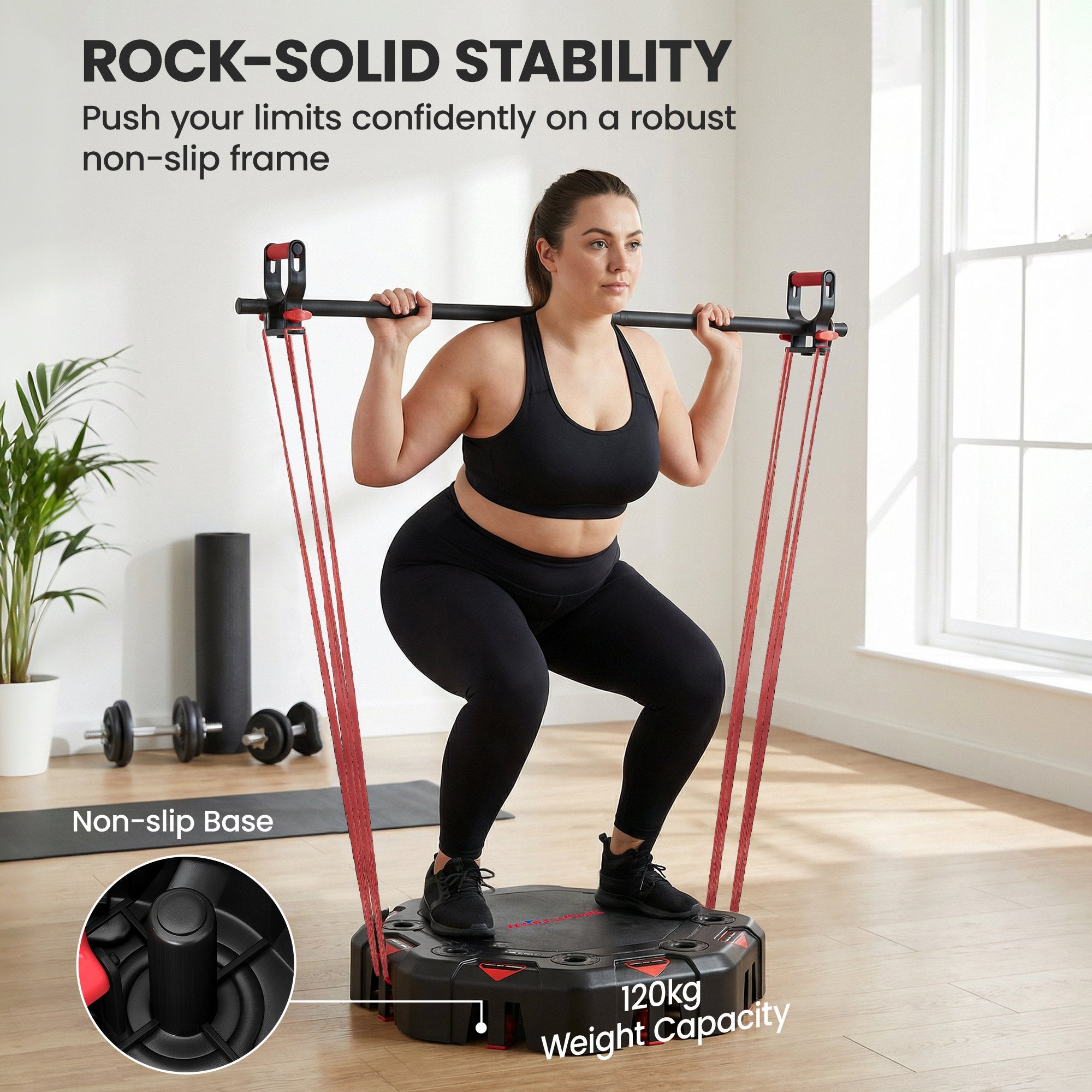 SPORTNOW 7-in-1 Adjustable Push-Up Board with Resistance Bands, Wheels & Door Anchor — Foldable Multifunction Home Gym