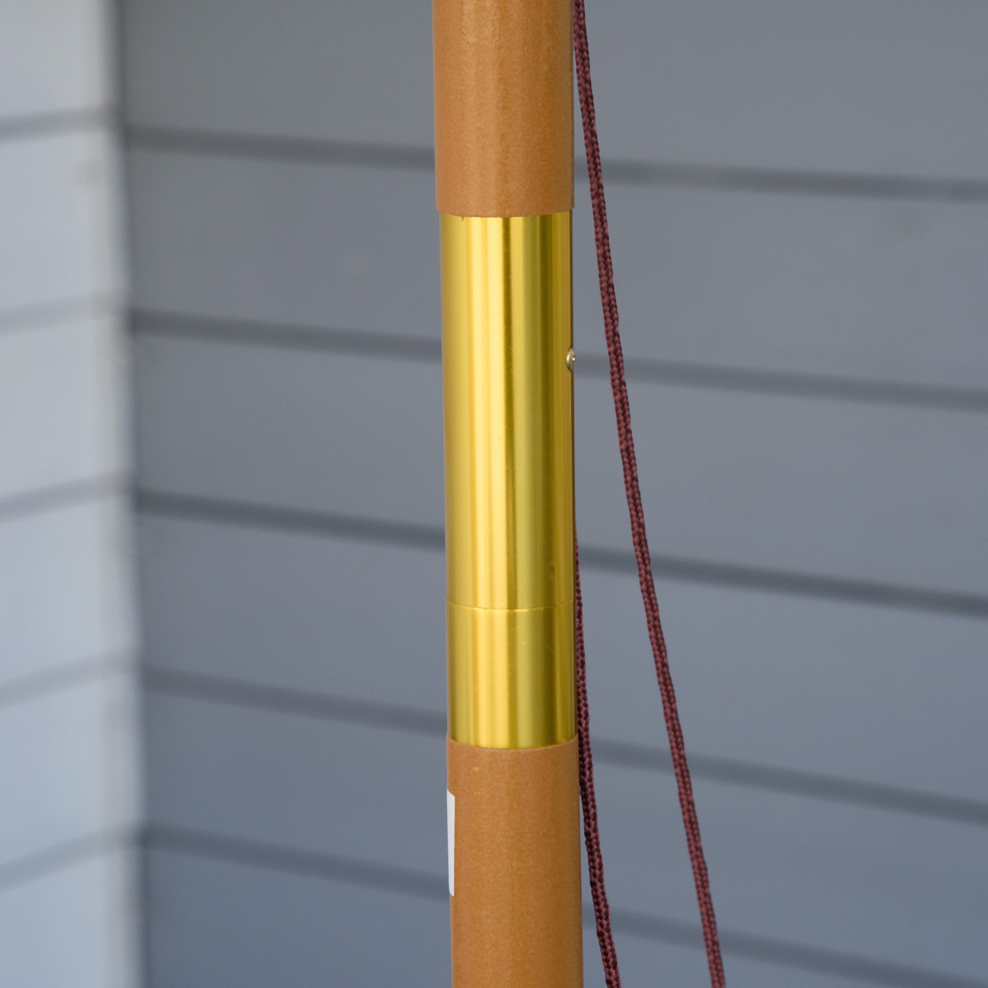 Sun Umbrella Ø 300 cm, Sun Umbrella with UV Protection Balcony Umbrella made of Wood Beach Umbrella Stable Market Umbrella Sun Protection for Beach Terrace Garden, Khaki