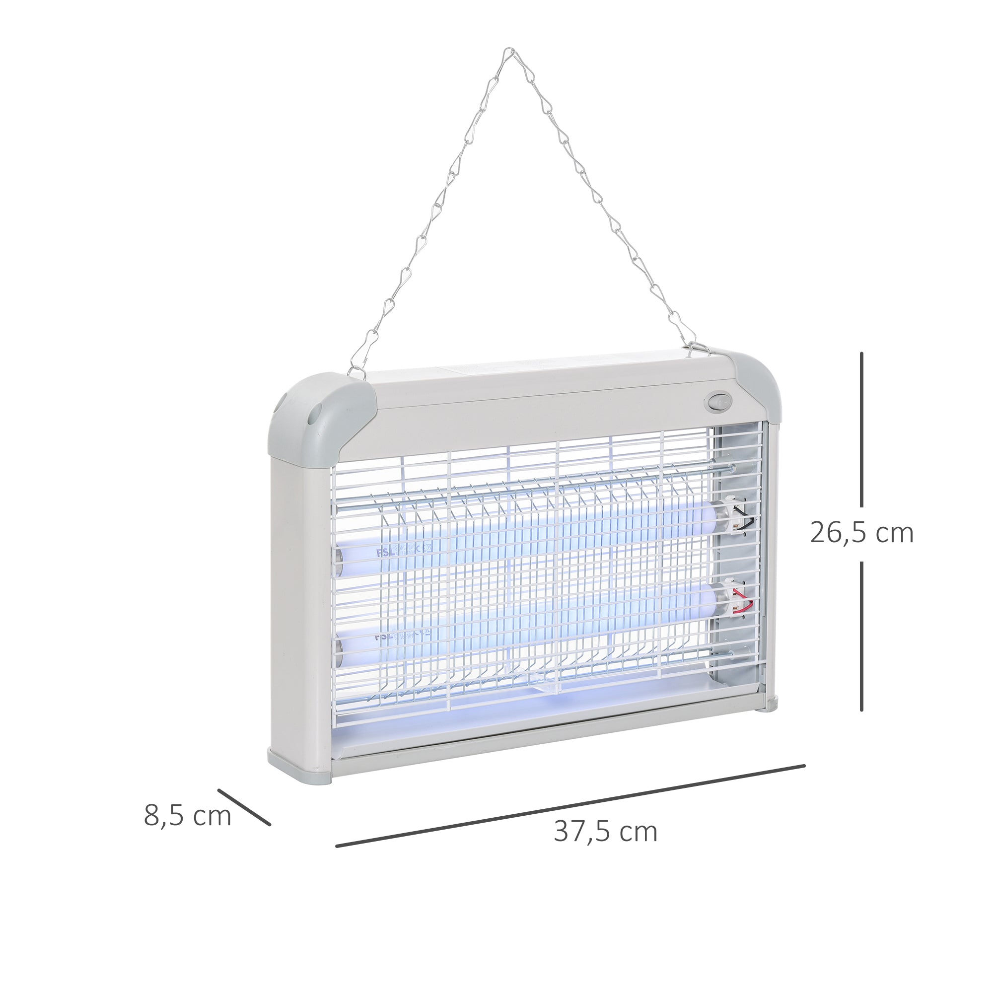 Anti-Mosquito Lamp Electric Fly Killer Insect Zapper 20W 60m² Area Safe and Effective with UV Light for Outdoor and Indoor Use
