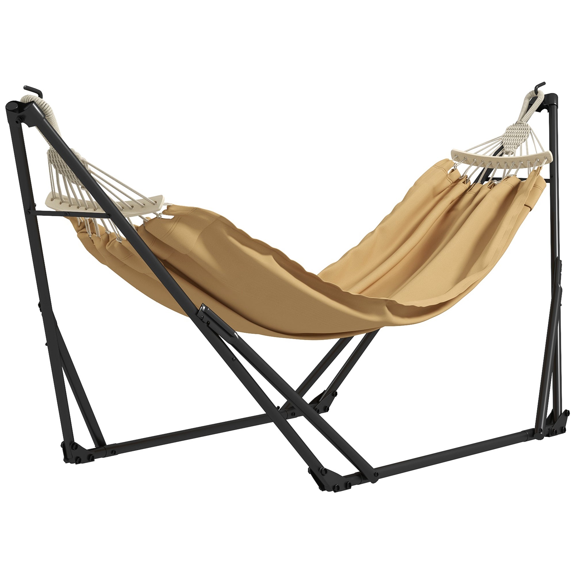 Foldable Steel Hammock Stand, 2-in-1 Support for Hammock or Hanging Chair, Includes Carrying Bag, dim. 263L x 89W x 100H cm