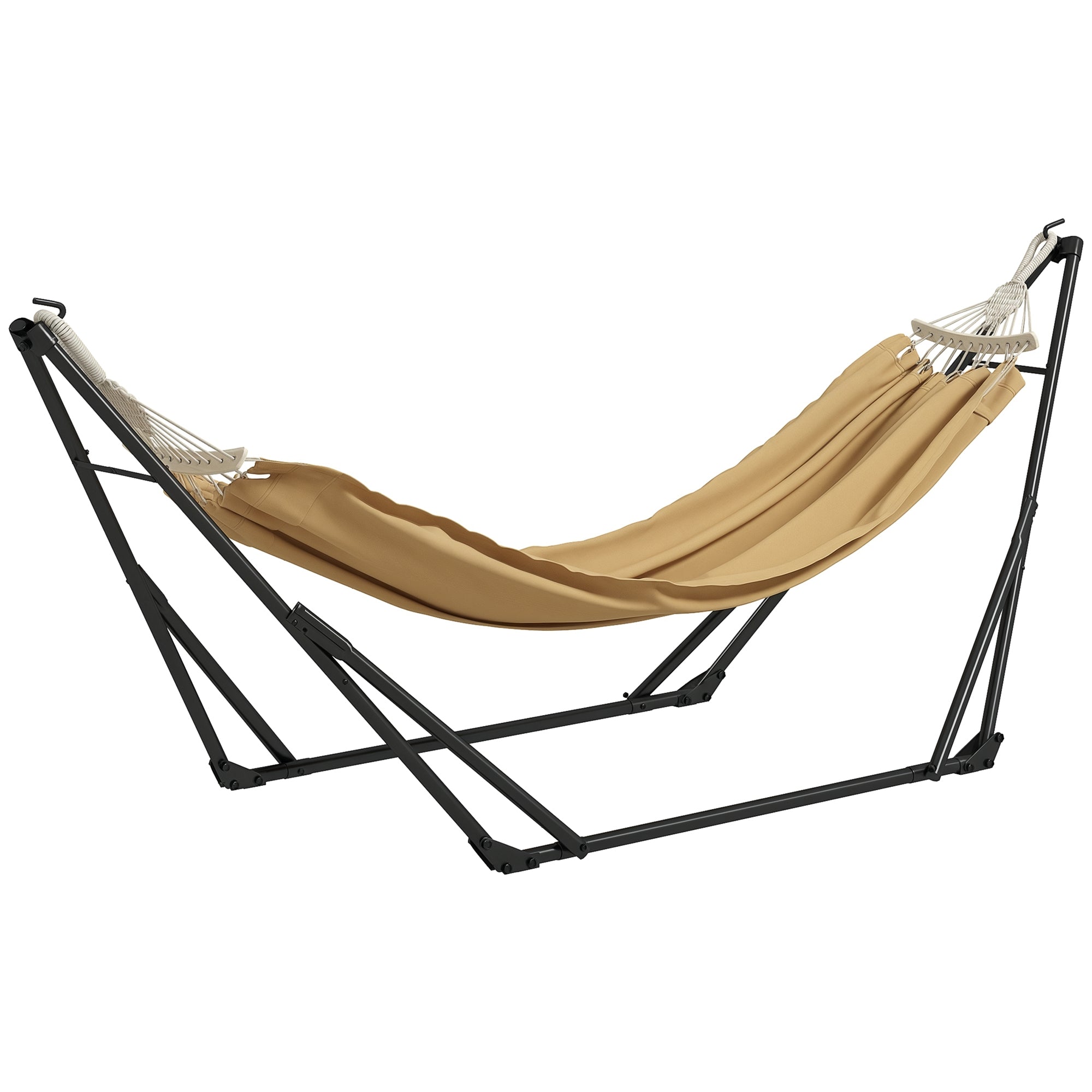 Foldable Steel Hammock Stand, 2-in-1 Support for Hammock or Hanging Chair, Includes Carrying Bag, dim. 263L x 89W x 100H cm