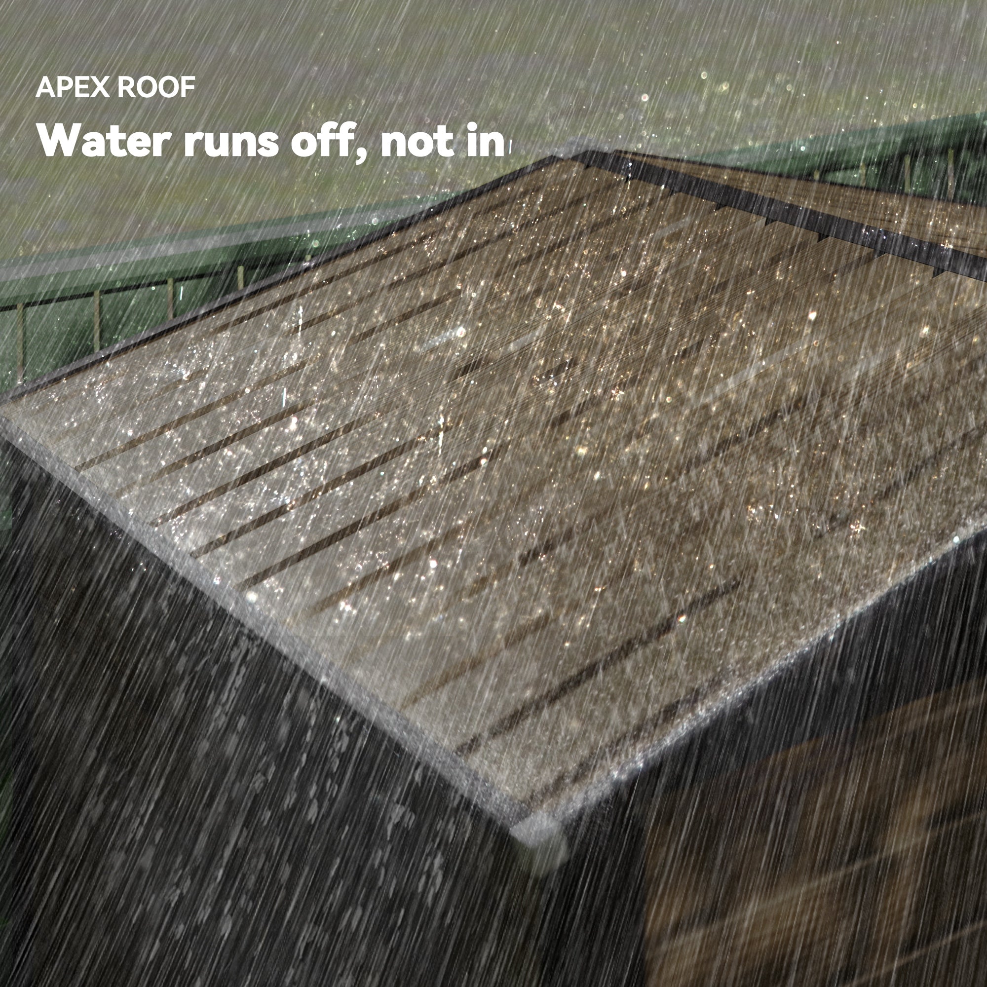 Garden Shed 190x131x188 cm Outdoor Tool House with 2 Ventilation Windows and Door for Patio Terrace Balcony Oak