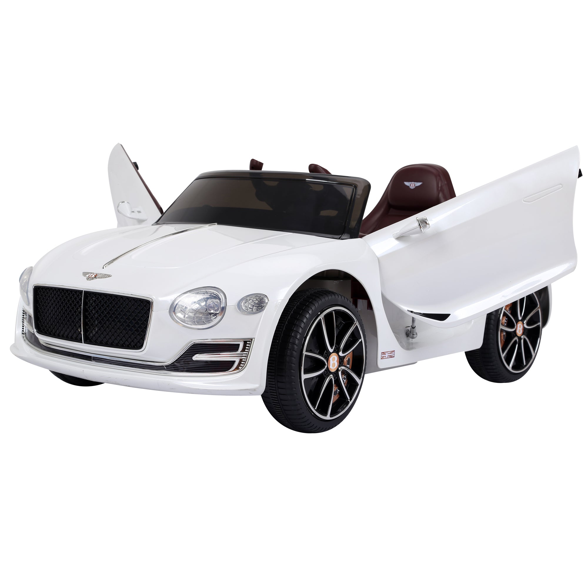 Kid's Car Bentley GT Licensed Children's Electric Car with Remote Control 2 x 390 Motors Kids White 108 x 60 x 43 cm