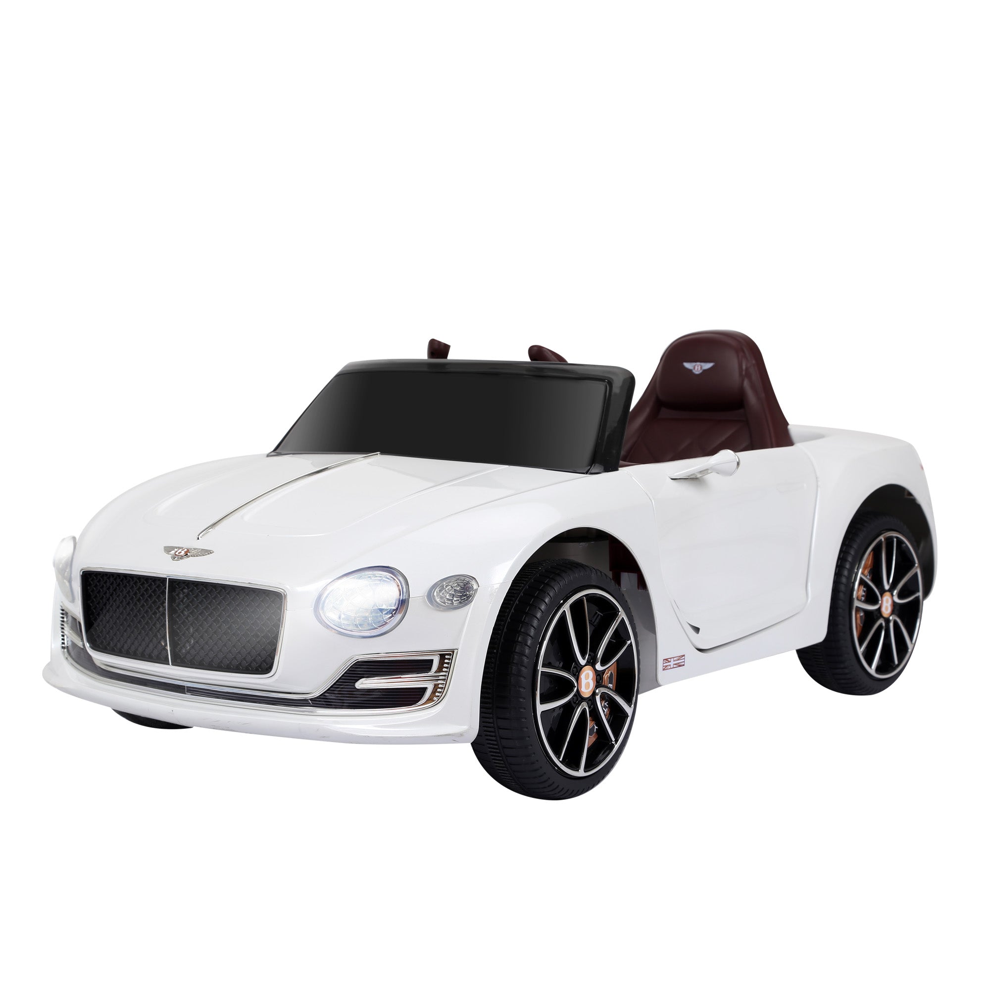 Kid's Car Bentley GT Licensed Children's Electric Car with Remote Control 2 x 390 Motors Kids White 108 x 60 x 43 cm