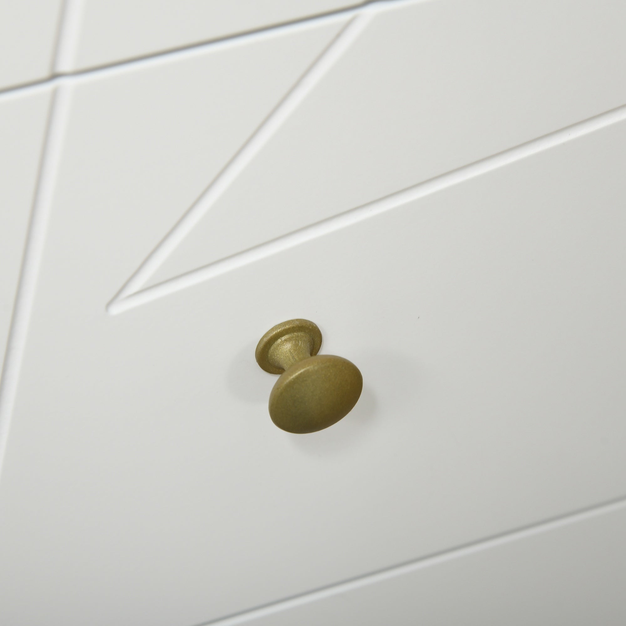 Modern Bedroom Dresser Wooden Dresser with 4 Drawers and Metal Legs Storage Chest for Living Room Office 60x40x100 cm White