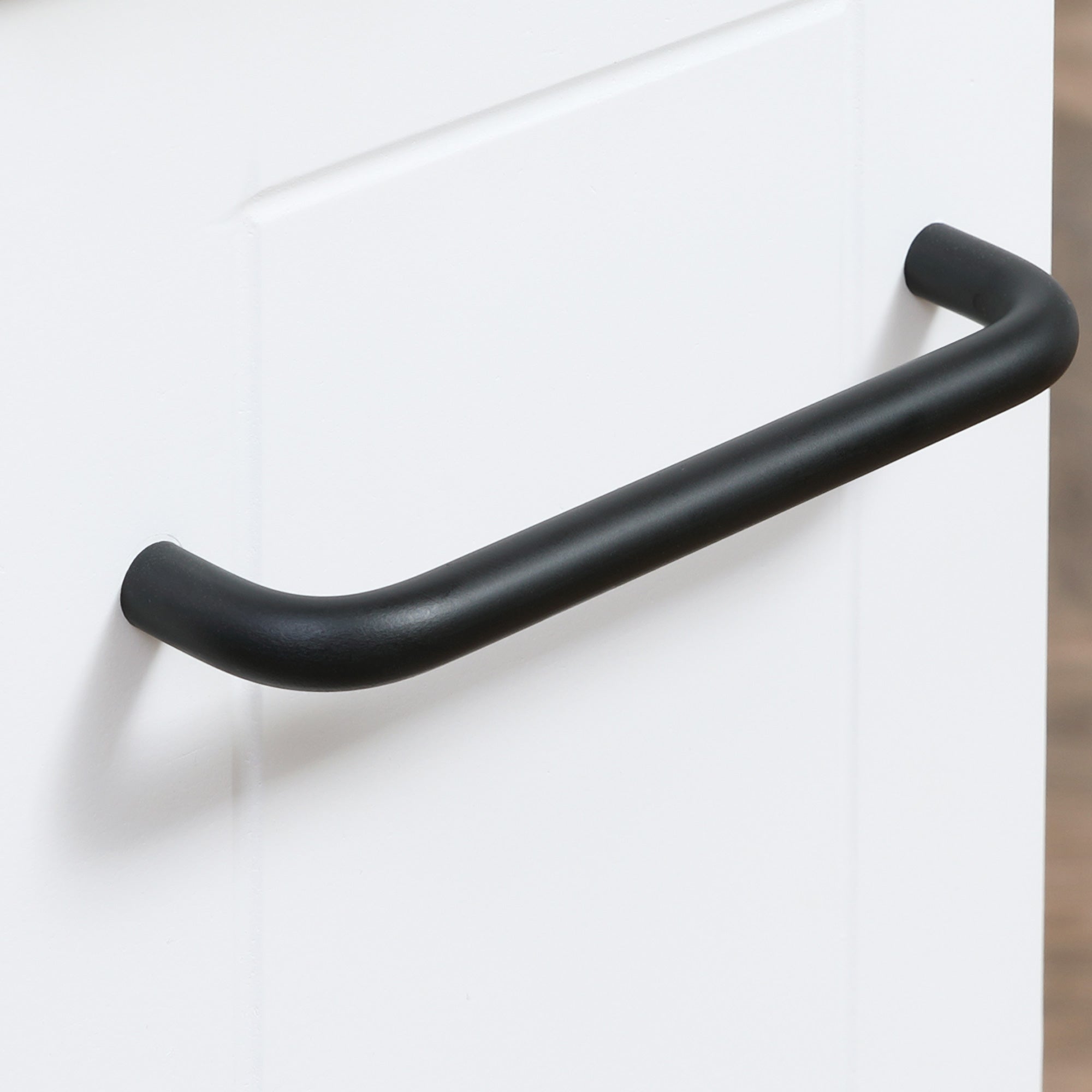 Space-Saving Kitchen Cart, Design Bathroom Cart, Multipurpose, Space-Saving, MDF Wood Shelf, Swivel Wheels and Handle, 42.5x20.3x66.7cm, White