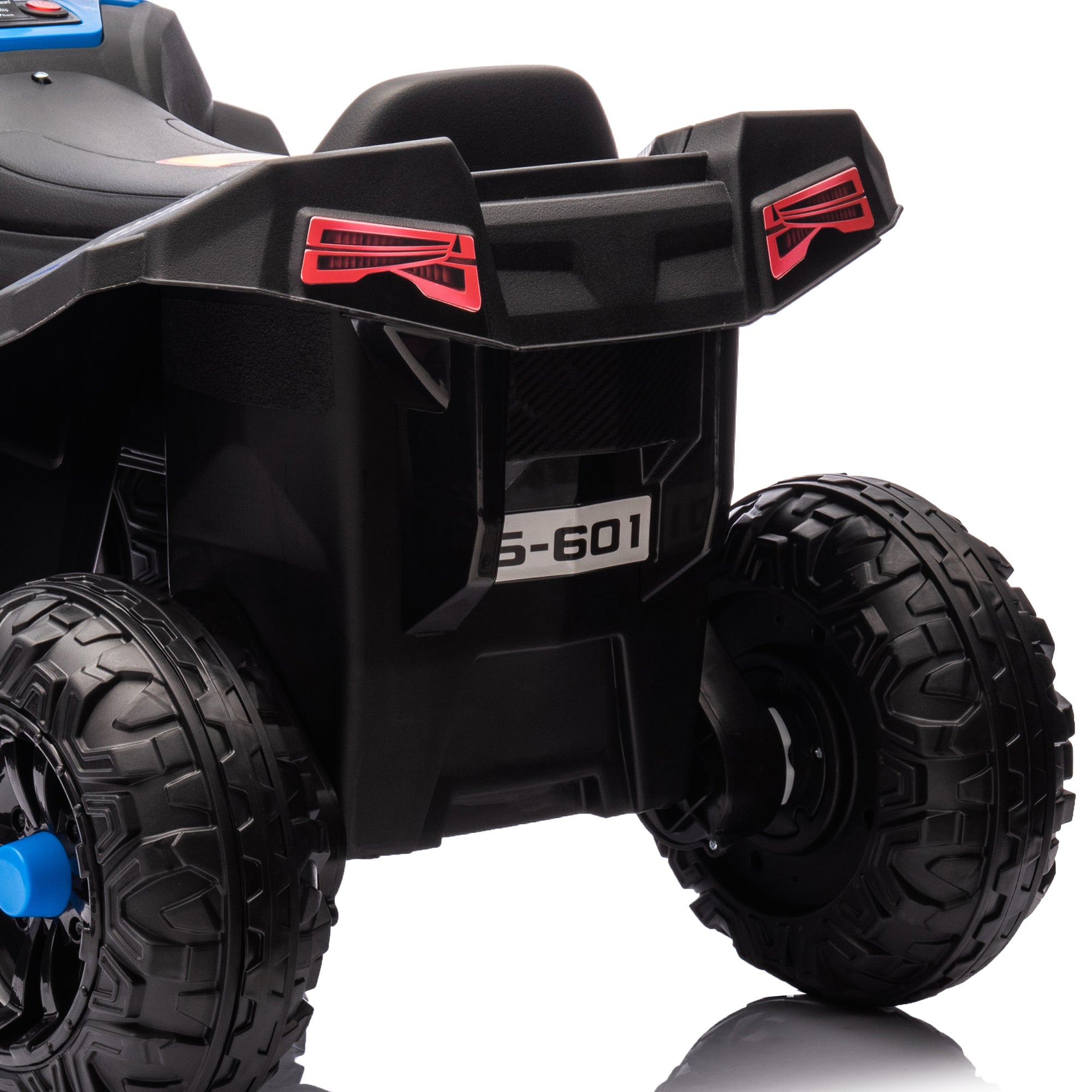Electric Quad for Kids 12V Children's Quad with 4-Wheel Suspension, MP3 Music Player, Kids Vehicle with Headlights, Forward and Reverse Gear, for 3-5 Years Old Kids, 5 km/h, Metal, Blue