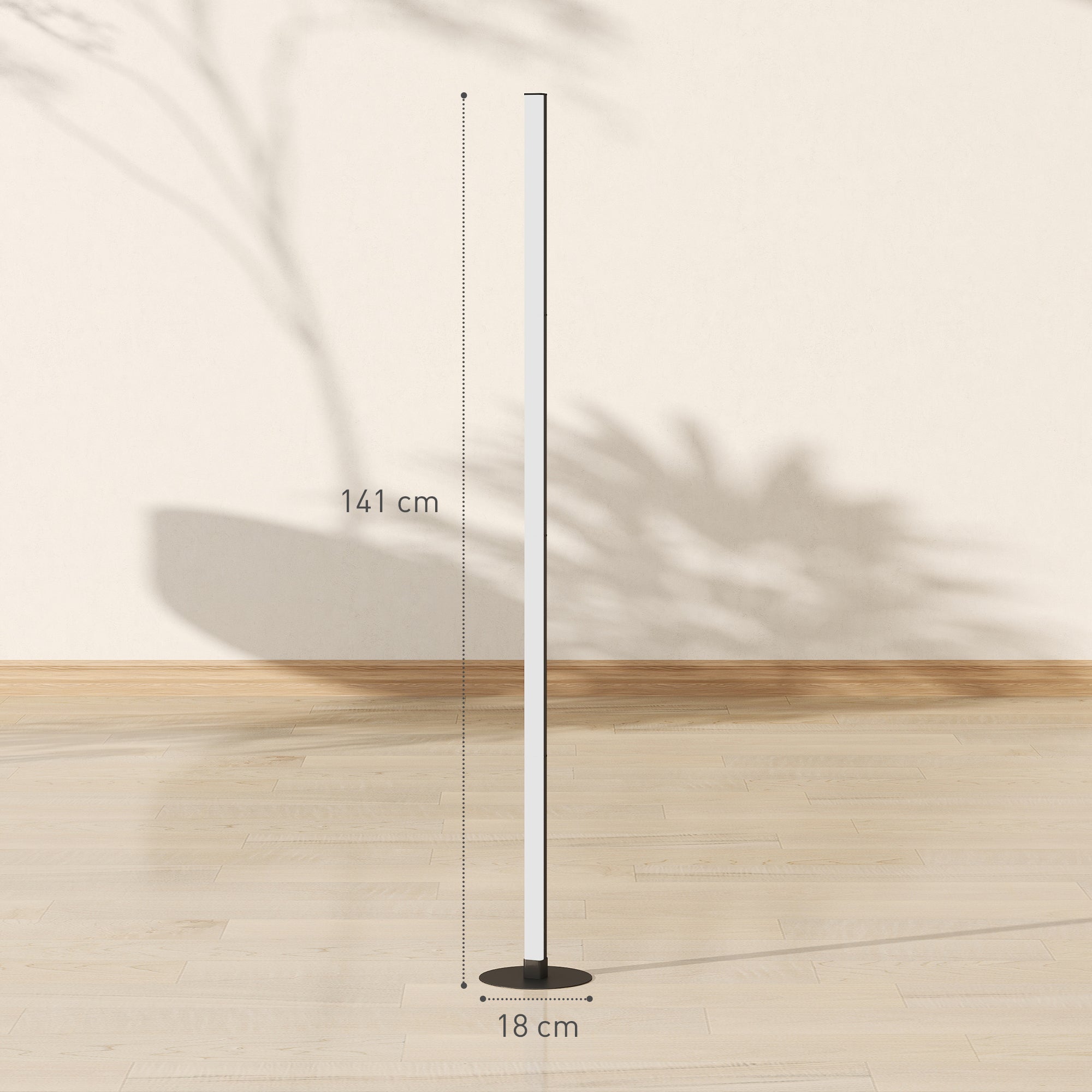 Floor Standing Lamp, RGBIC LED Floor Lamp with APP and Remote Control, Music Sync, 16 Million Colors, Scene Modes and Timer, for Living Room, Bedroom, Playroom, White