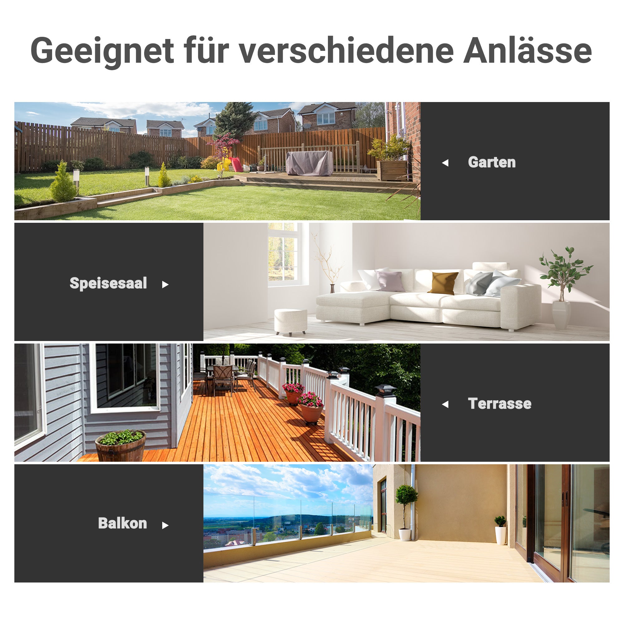 Garden Table Bistro Table Glass Table Tempered Glass+Metal Black L68.5xW68.5xH84cm