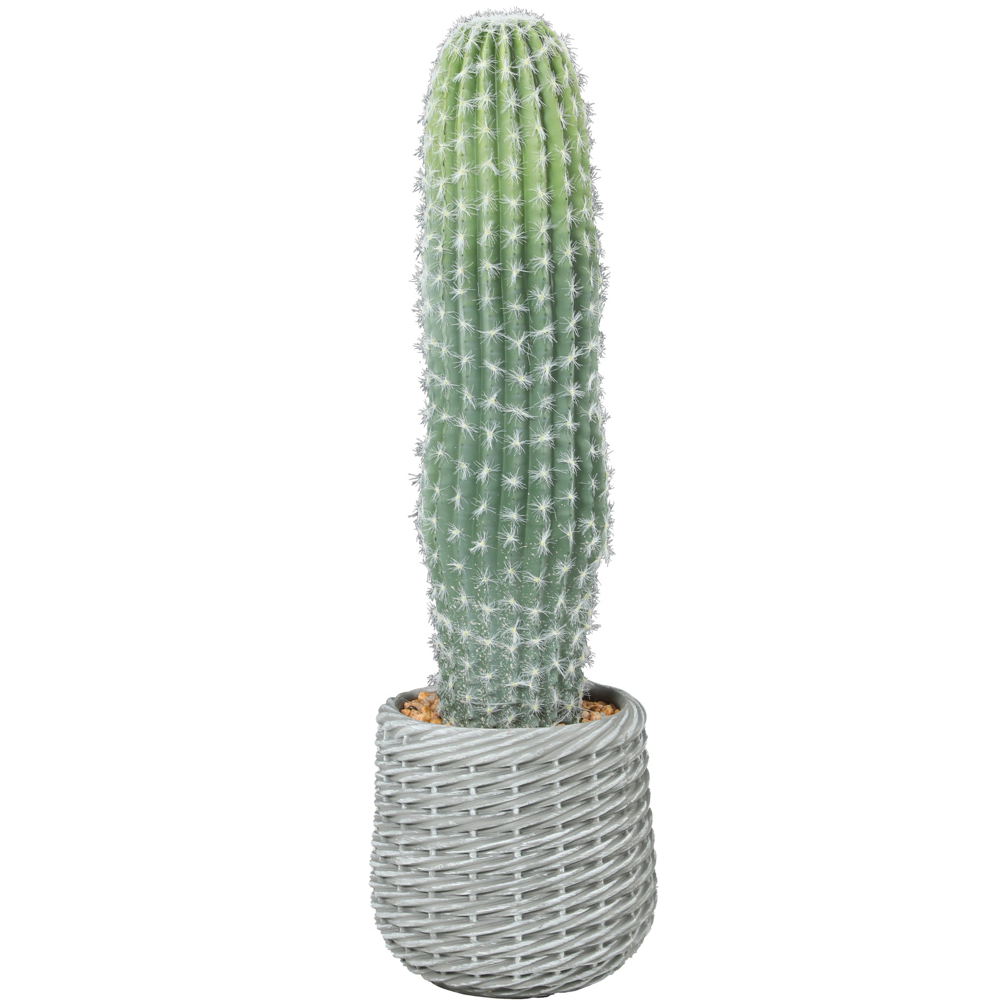 Artificial Cactus 26 in (66 cm) — Decorative Potted Plant for Home, Office, Living Room, Green