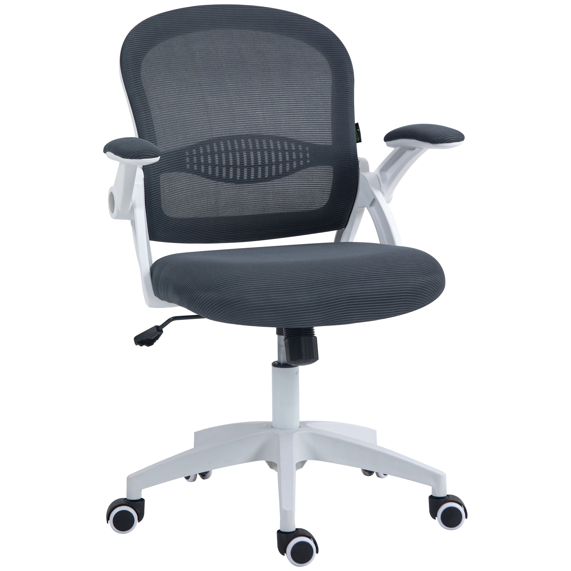 Ergonomic Office Chair with Mesh Backrest and Padded Seat, Adjustable Height, 65.5x61.5x88-97.5cm, Dark Grey