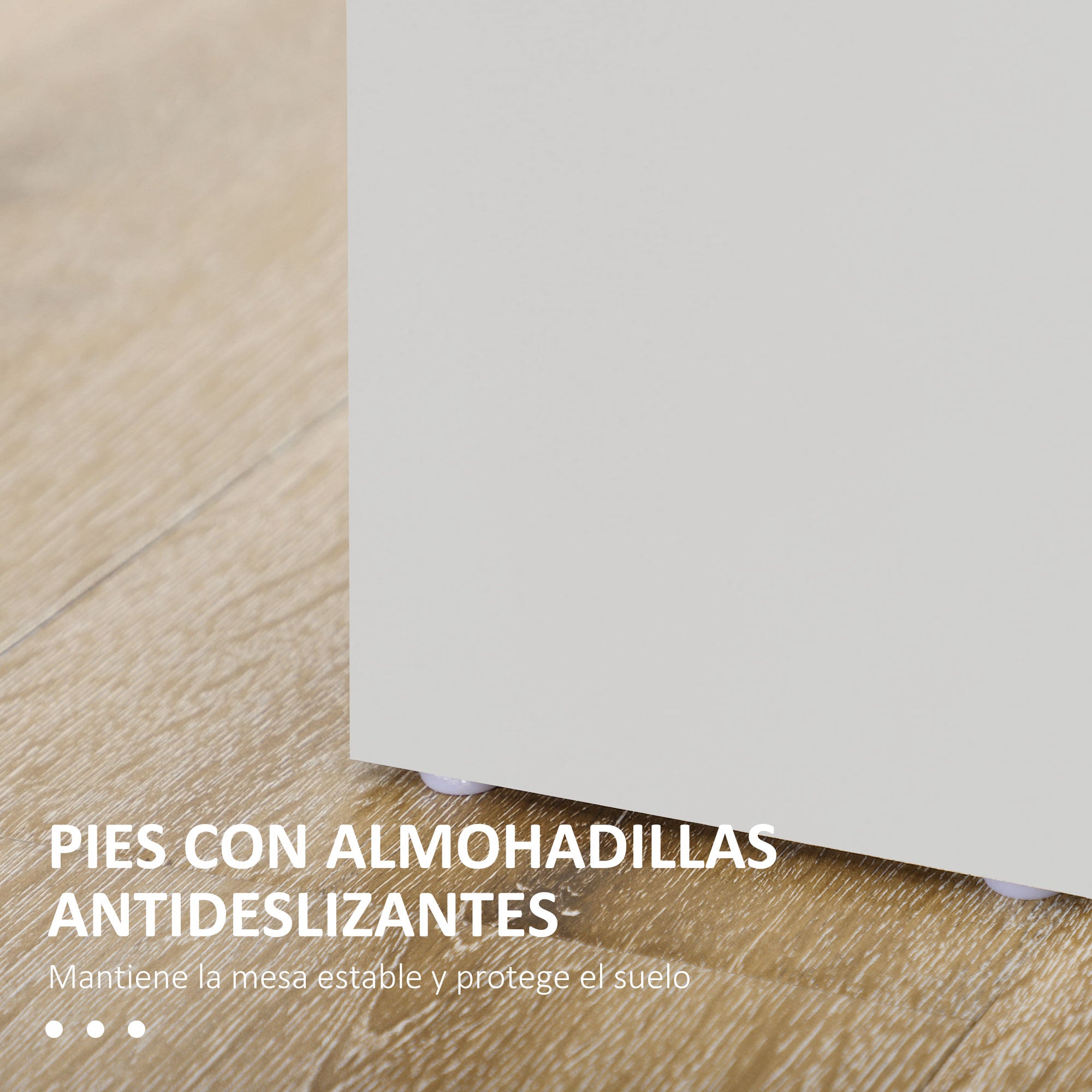 Dining Table for 4-6 People Rectangular Kitchen Table Modern Style Load 50 kg 120x69x75 cm Gray and White