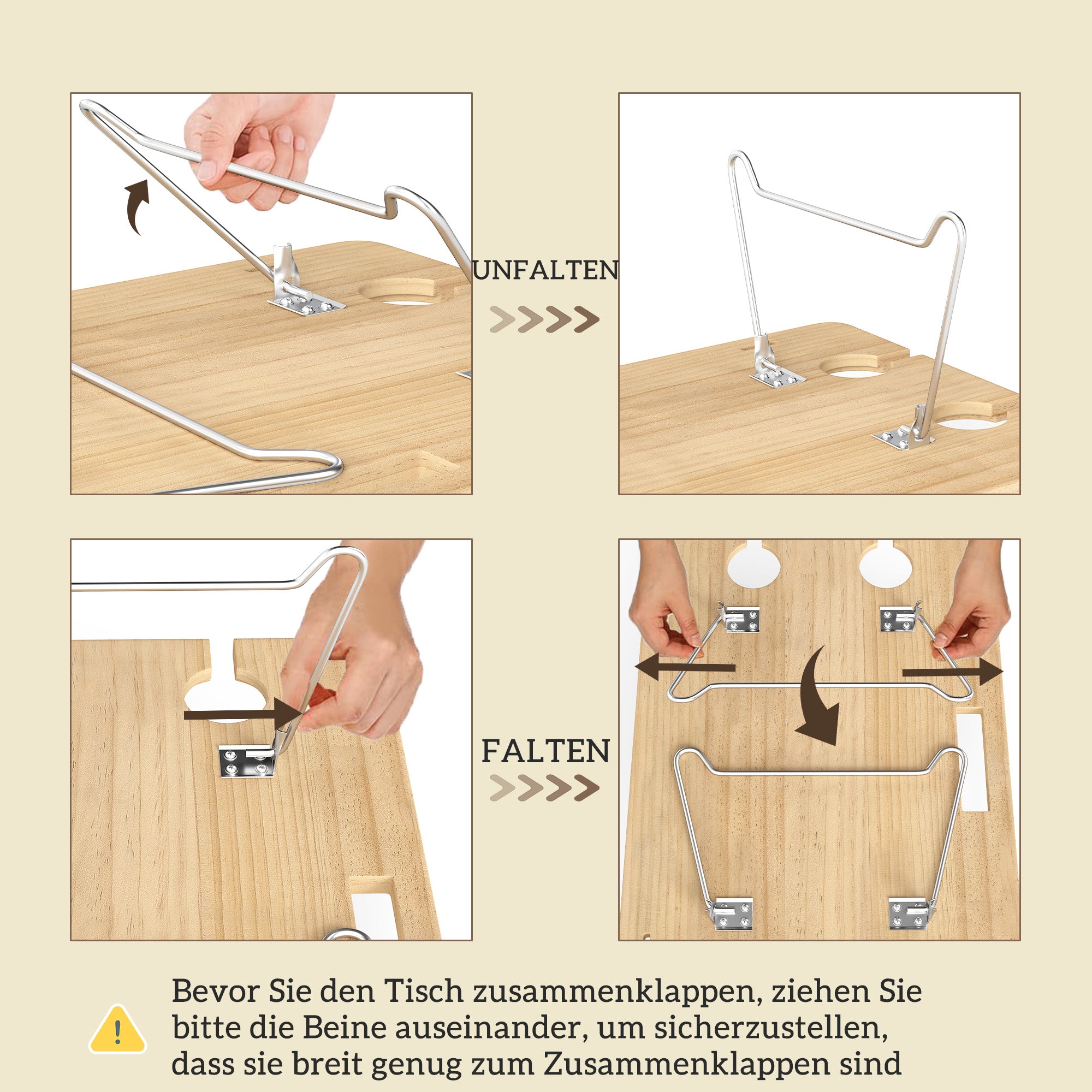 Wicker Picnic Basket for 4 People with Picnic Blanket Cutlery Set, Bottle Opener Picnic Table Picnic Set Complete Set for Camping Beach Christmas Light Brown