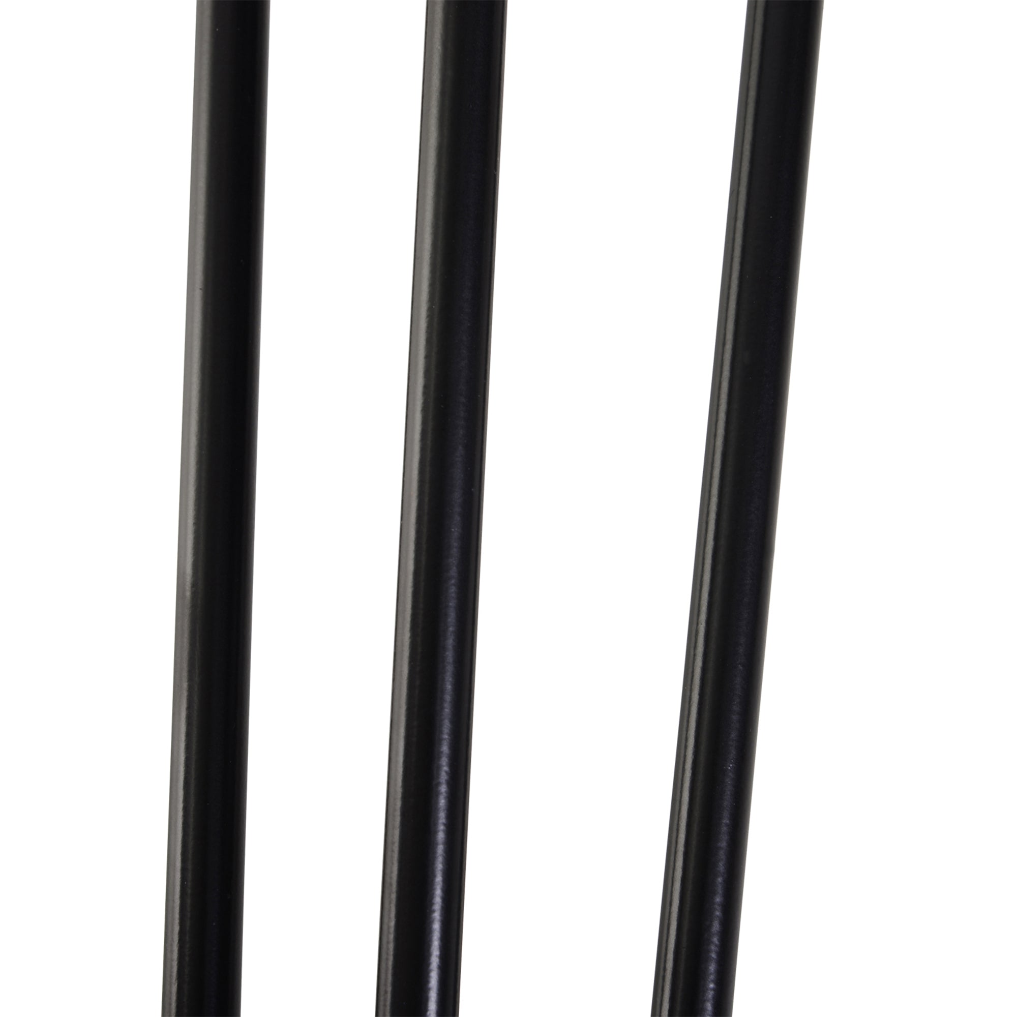 Table Legs, Set of 4 Furniture Legs, Steel Table Frame with Fork Design for Coffee Table, Dining Table, Black, 12 x 12 x 72 cm