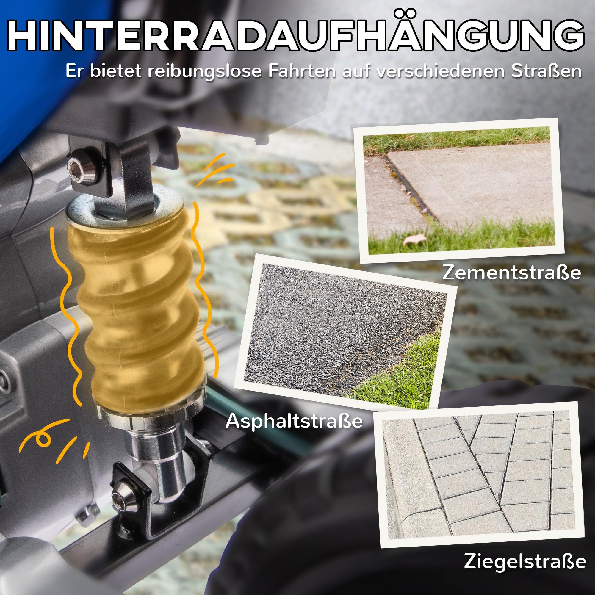 Children's Electric Motorcycle, 12V Kid's Bike with Music, Kids Vehicle with Removable Training Wheels, 2.4-5 km/h, for 3-6 Years Old Kids, max. 30 kg, Blue