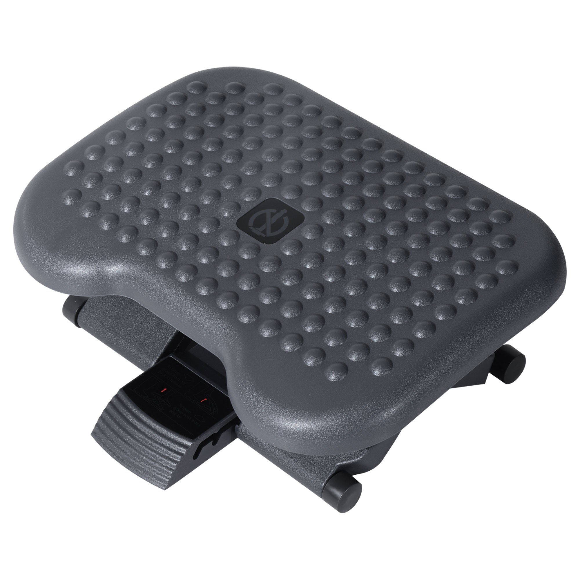 Footrest Foot Rest Footrest Relax Foot Support for Office, Adjustable Height, Plastic, Dark Gray, 46x35cm