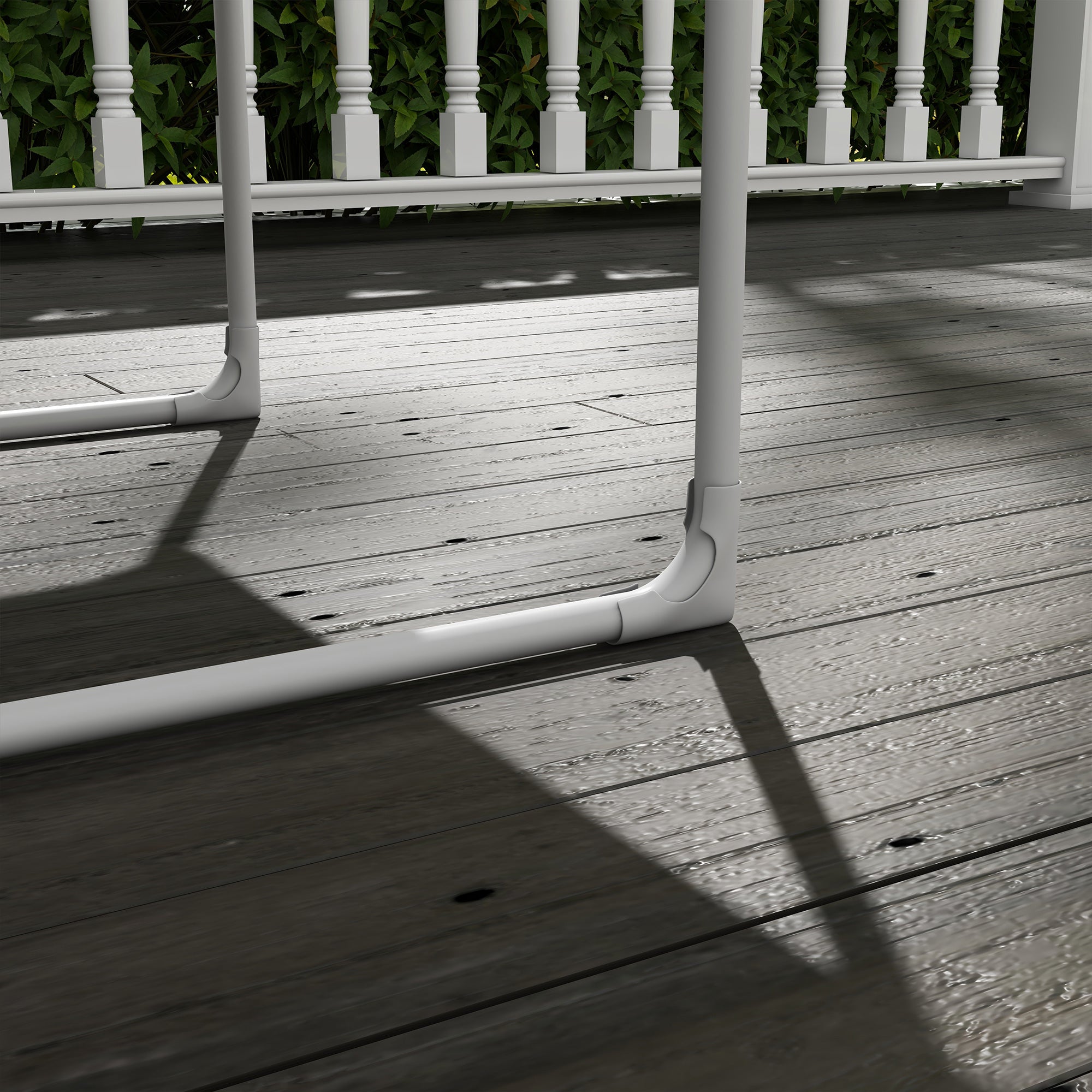 Garden Chair Outdoor Armchair with Cushion Steel Frame for Balcony, Terrace, Garden dim. 62W x 110D x 88H cm Beige