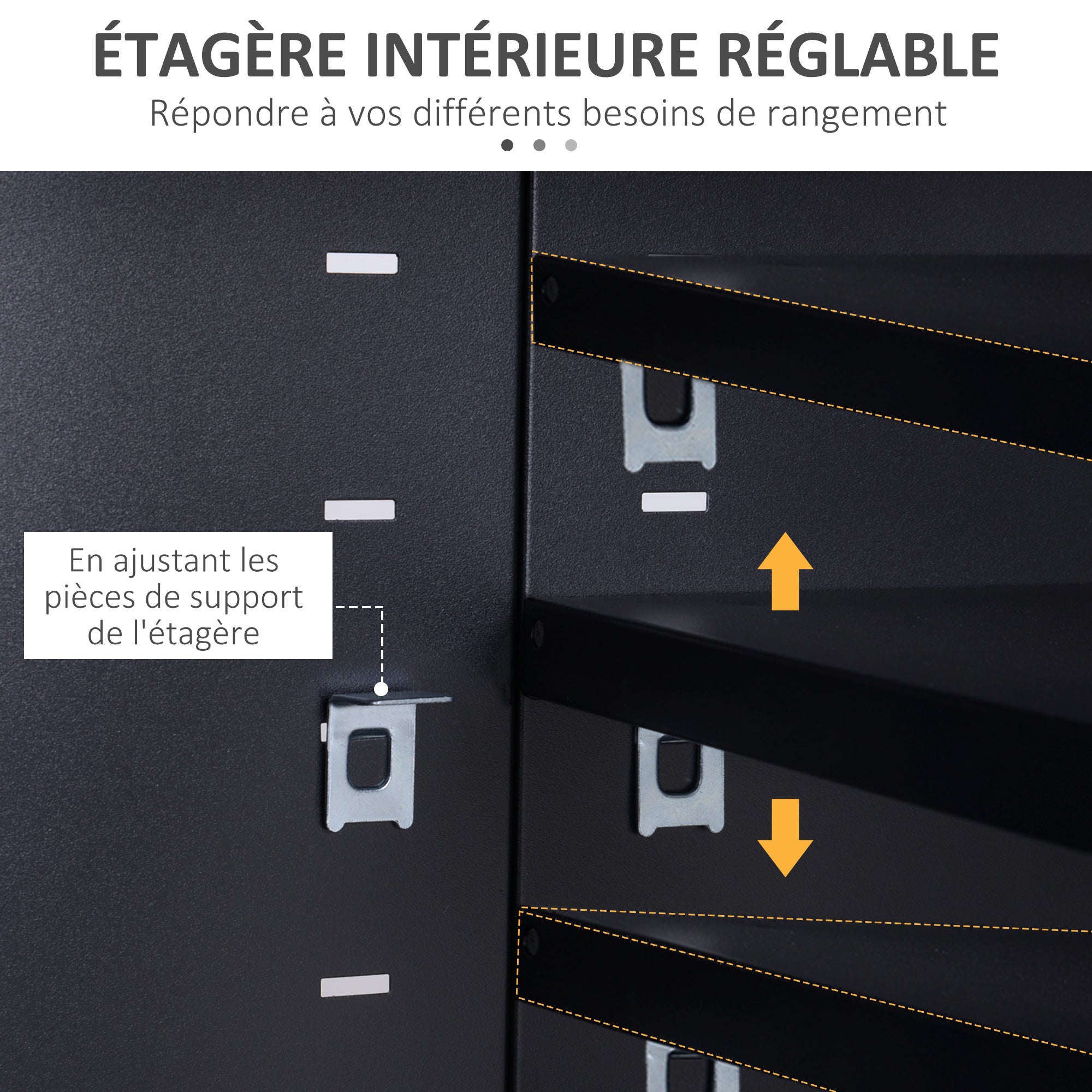 TV Stand, TV Cabinet, Cold-Rolled Steel Structure, 2 Cabinets with 2 Adjustable Shelves, Industrial Design, Television Furniture, Cable Management, 119 x 40 x 63.5 cm, Black